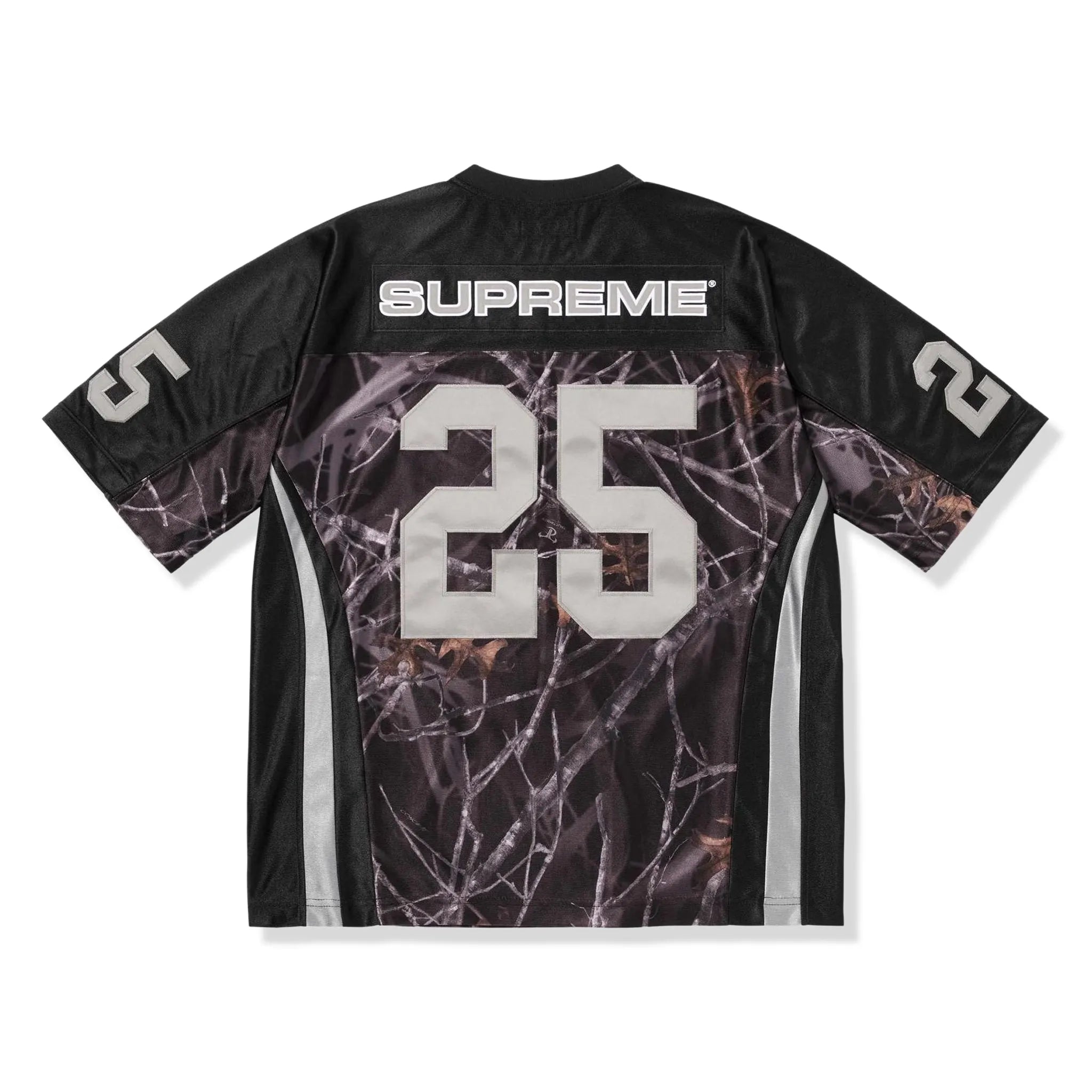 Back View of Supreme Breast Cancer Awareness Football Black Jersey FW25KN26-BLACK