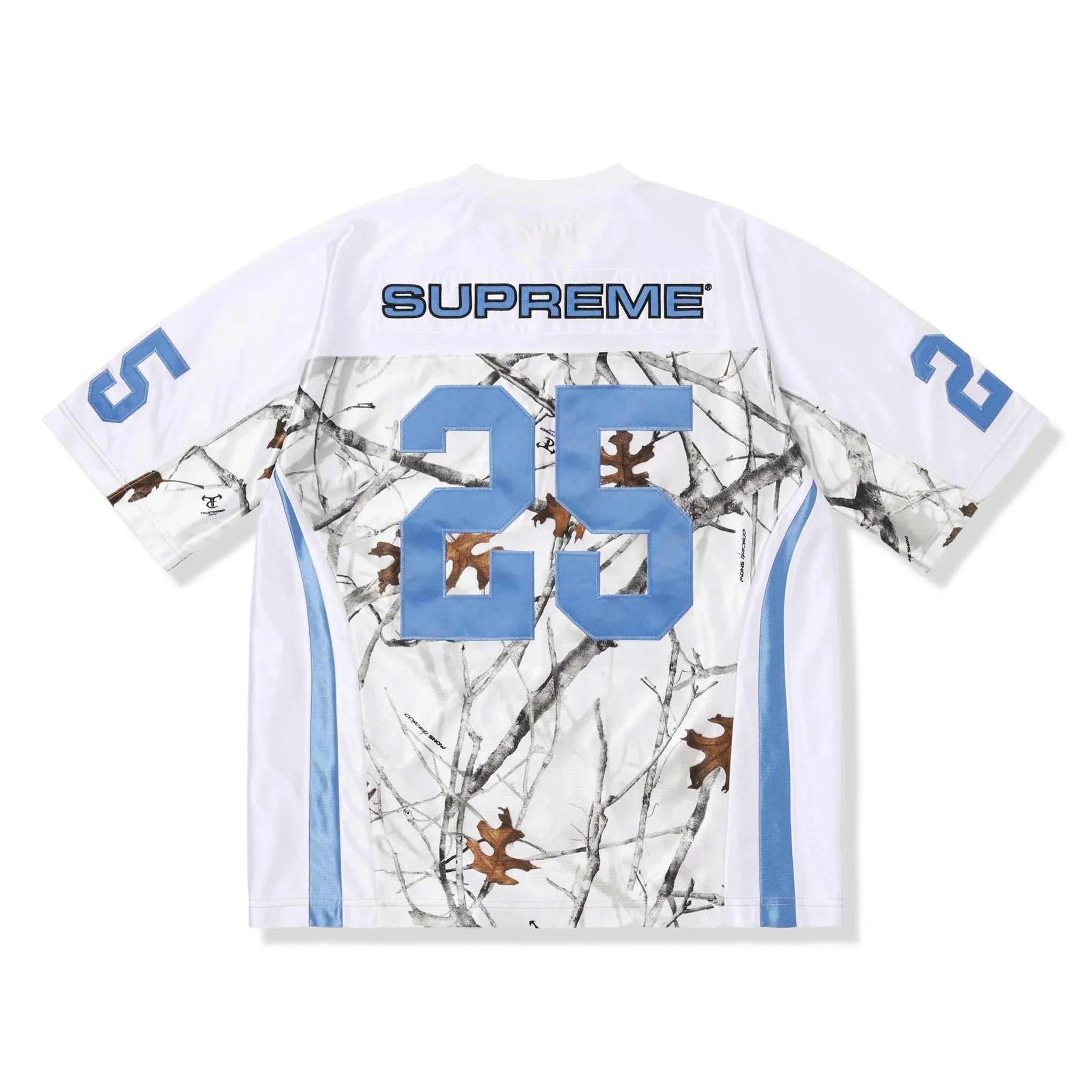 Back View of Supreme Breast Cancer Awareness Football White Jersey FW25KN26-WHITE