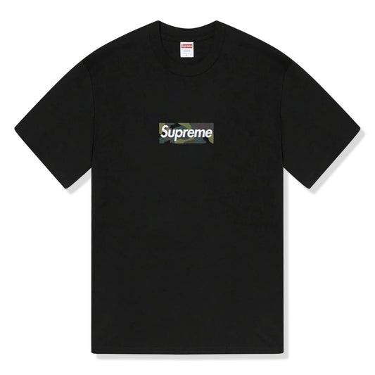 Supreme Camo Box Logo Black T Shirt (FW23)