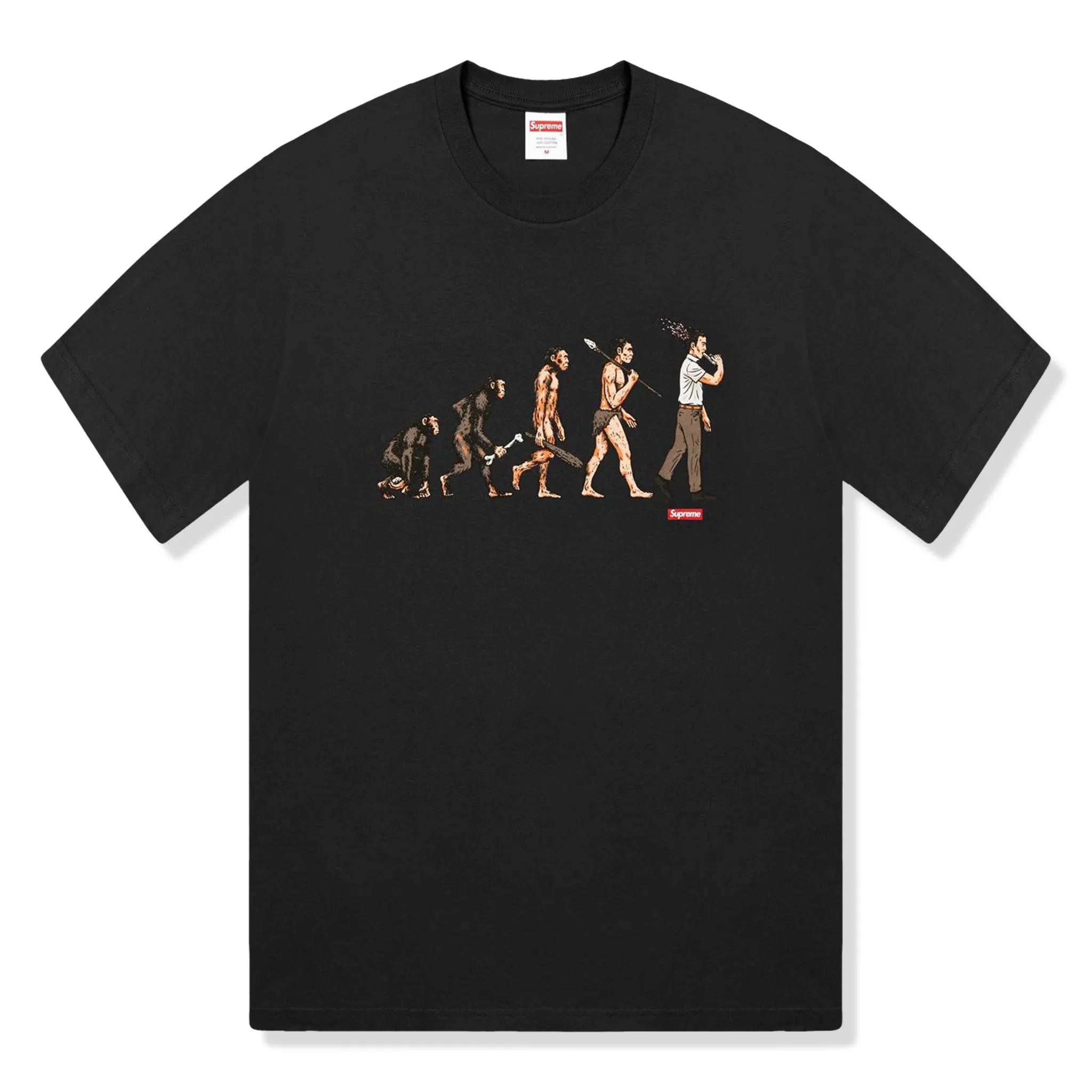 Front View of Supreme Evolution Black T-Shirt SS26T49 BLACK