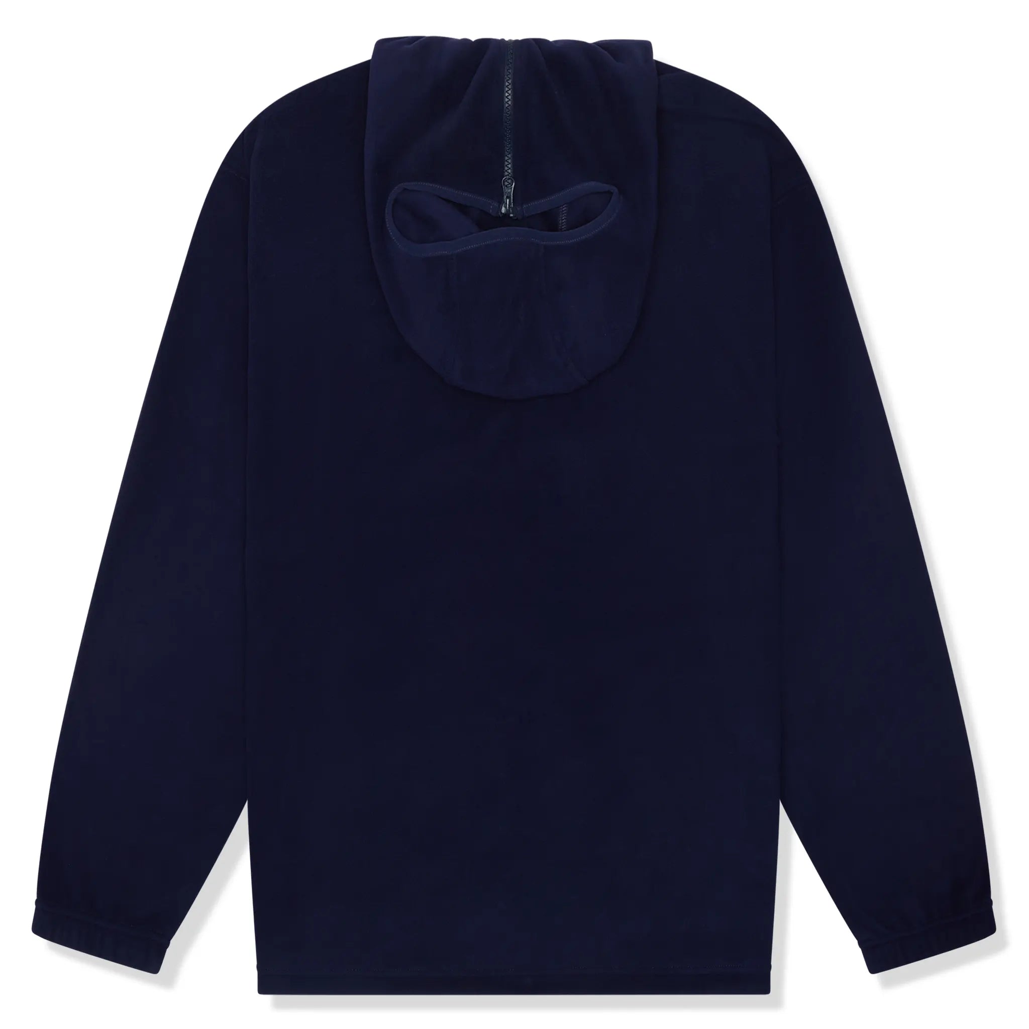 Back view of Supreme Polartec Facemask Navy Half-Zip Hoodie (FW24) FW24SW4 NAVY