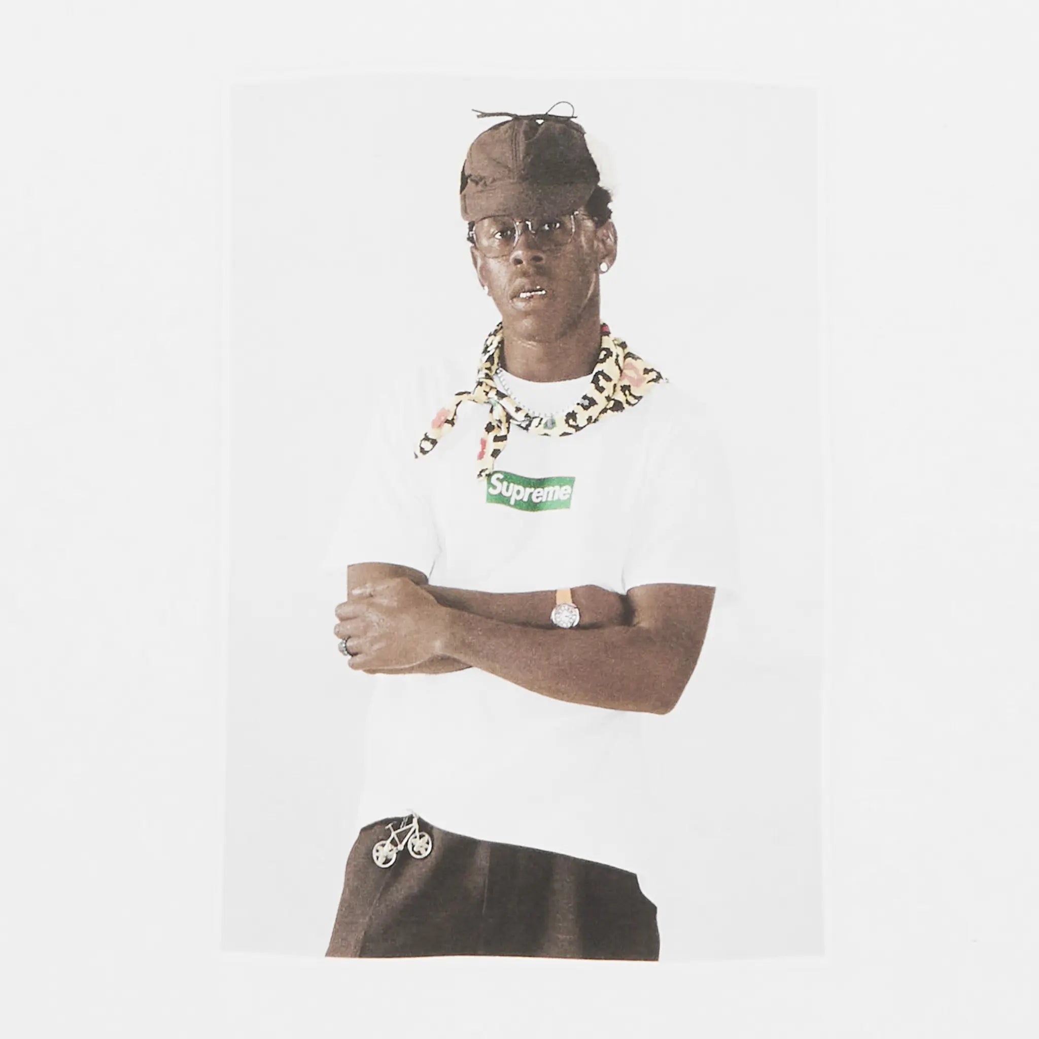 Logo view of Supreme Tyler The Creator White T Shirt FW24T43 WHITE