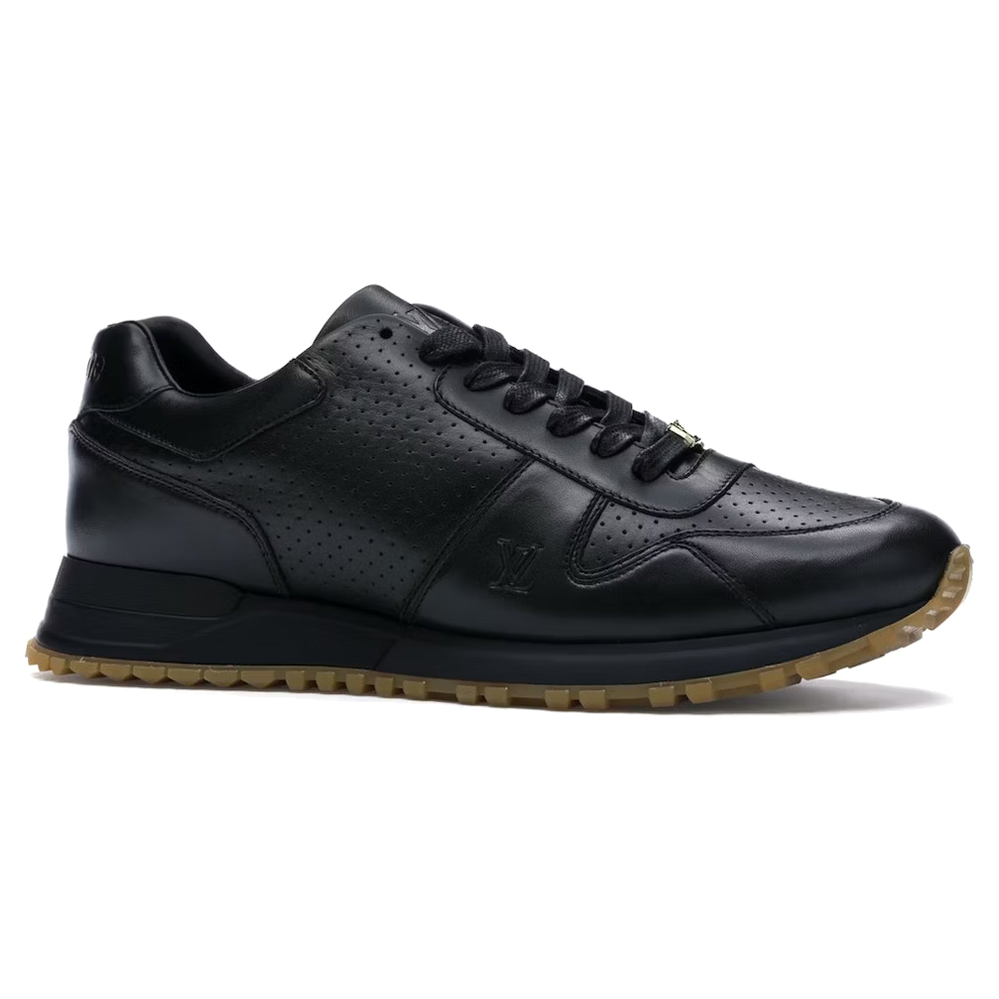 Front view of Supreme x Louis Vuitton Black Run Away Sneaker -1A3EPE