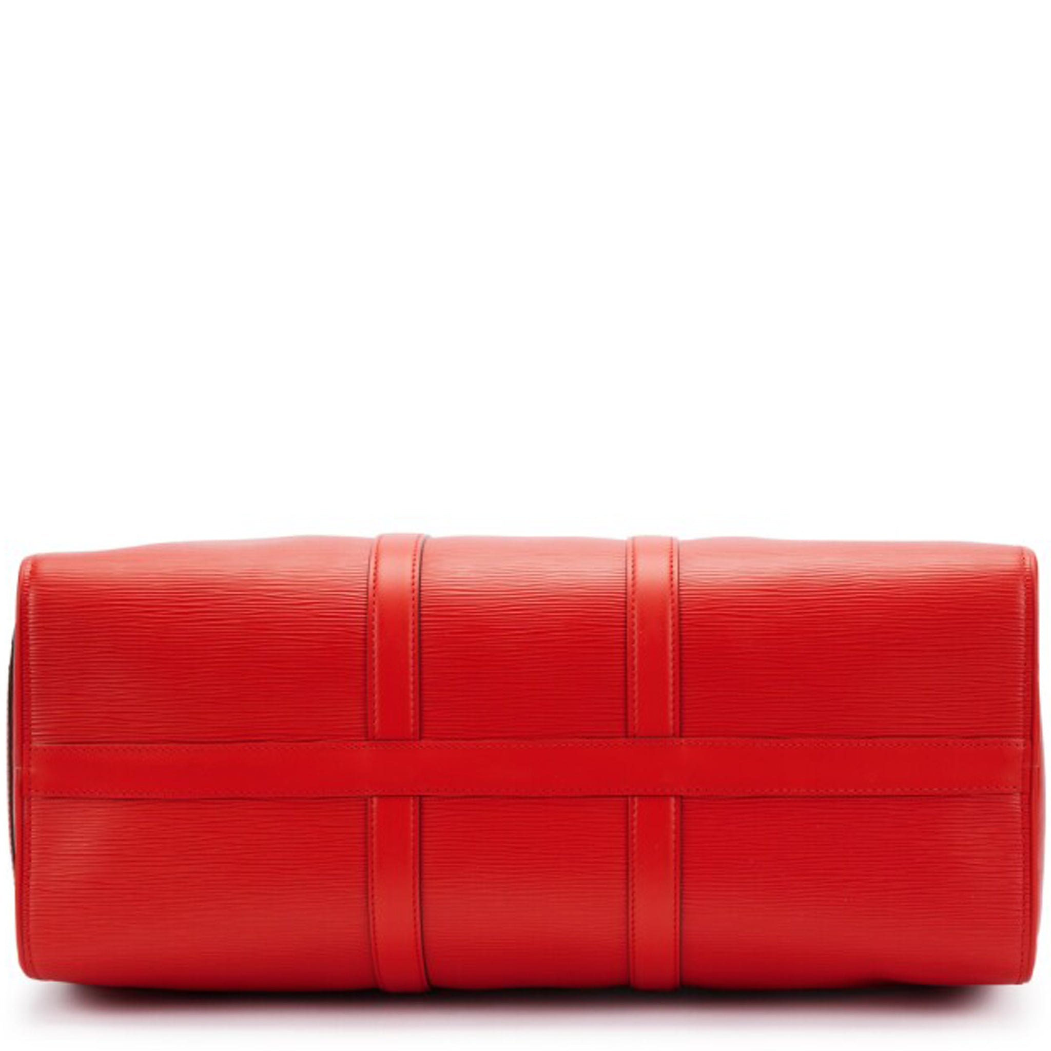 Lower view of of Supreme x Louis Vuitton Keepall Bandouliere 45