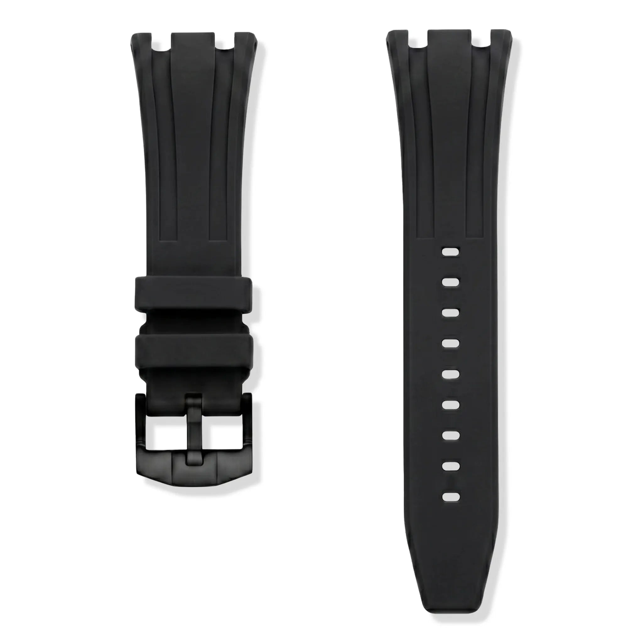 Strap View of Swatch x Audemars Piguet Royal Pop Ocho Negro With Rubber Strap SSX03W101N