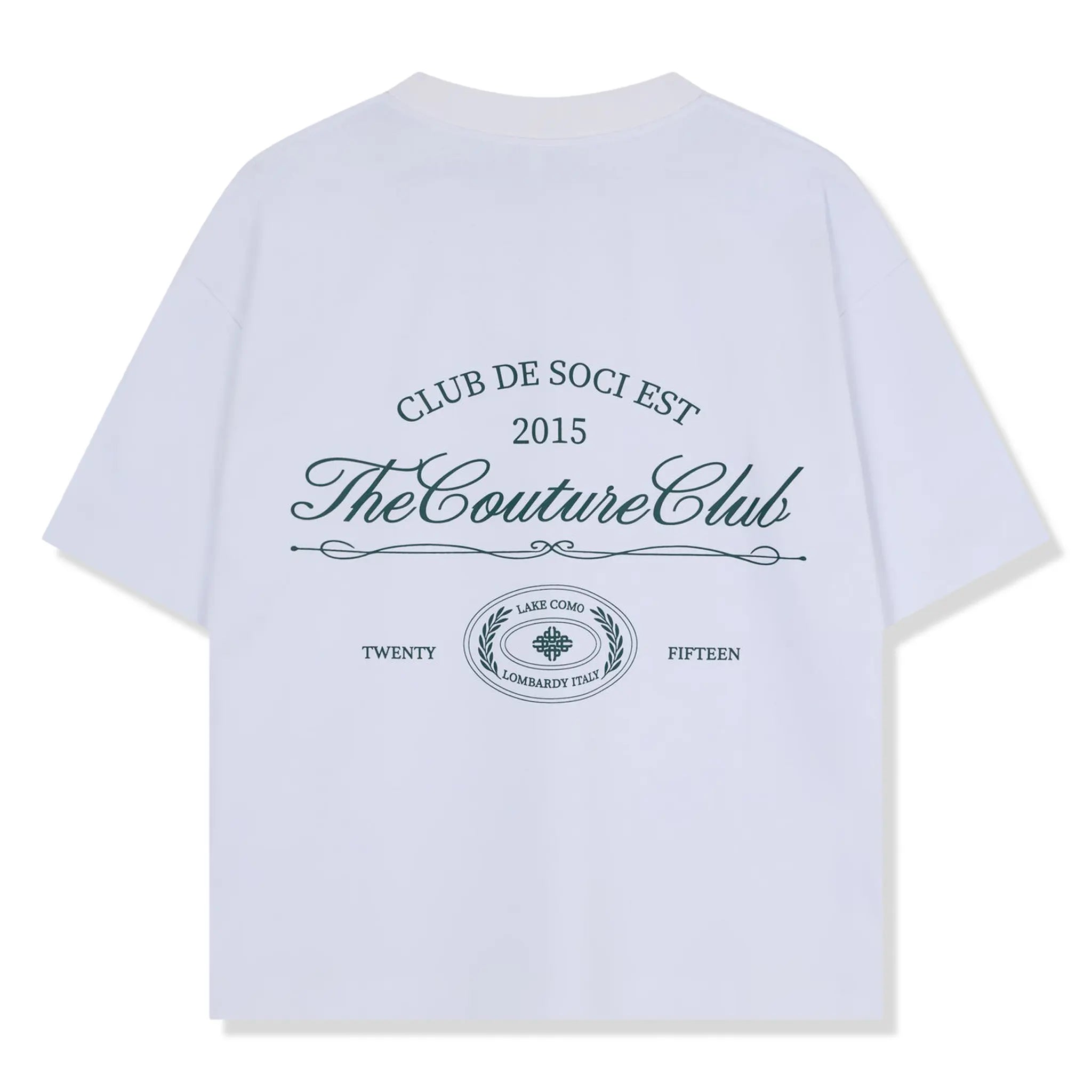 Back View of The Couture Club De Soci Graphic Forest Green T-Shirt