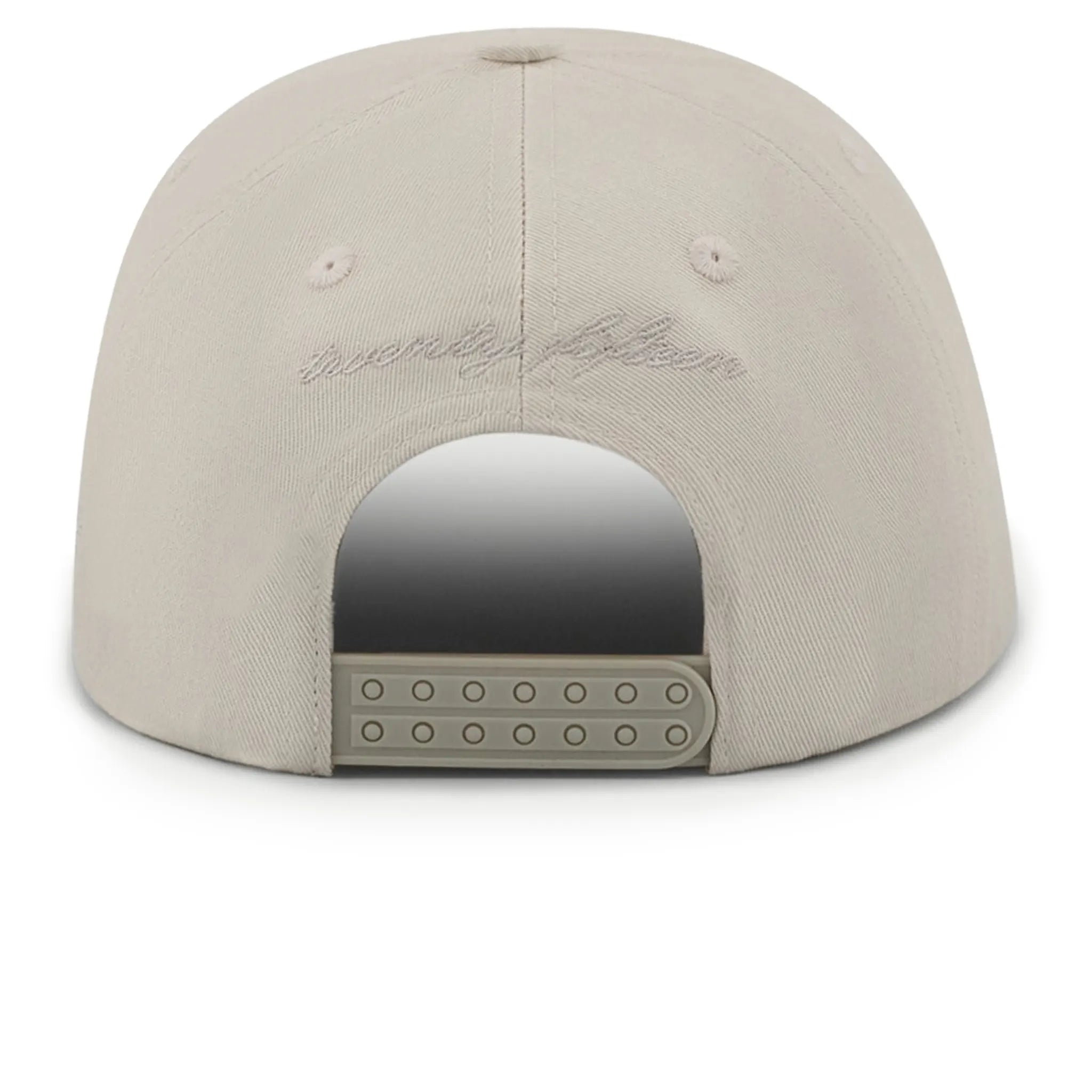 Back View of The Couture Club Emblem Embroidery Beige Cap