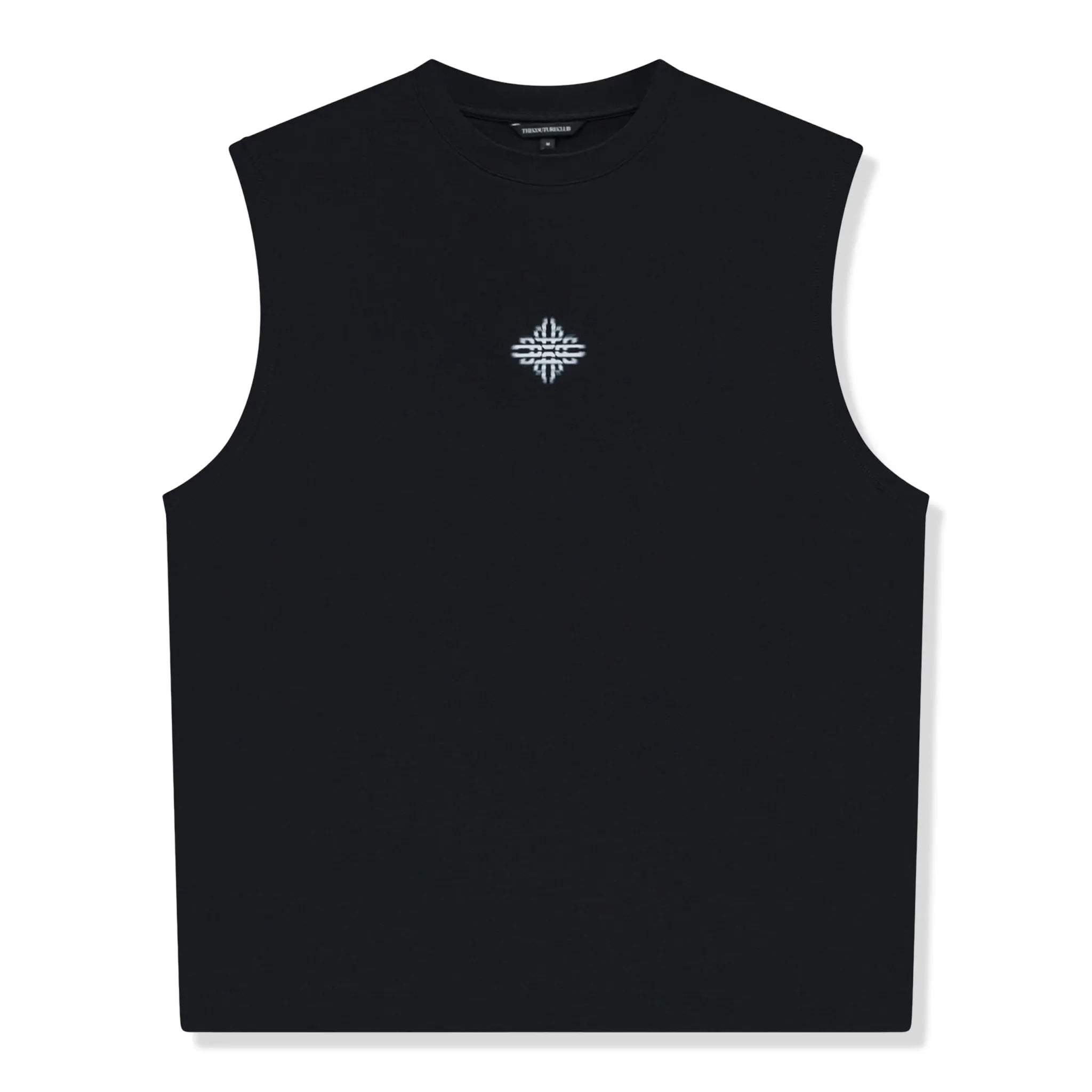 Front View of The Couture Club Luxury In Motion Emblem Black Vest