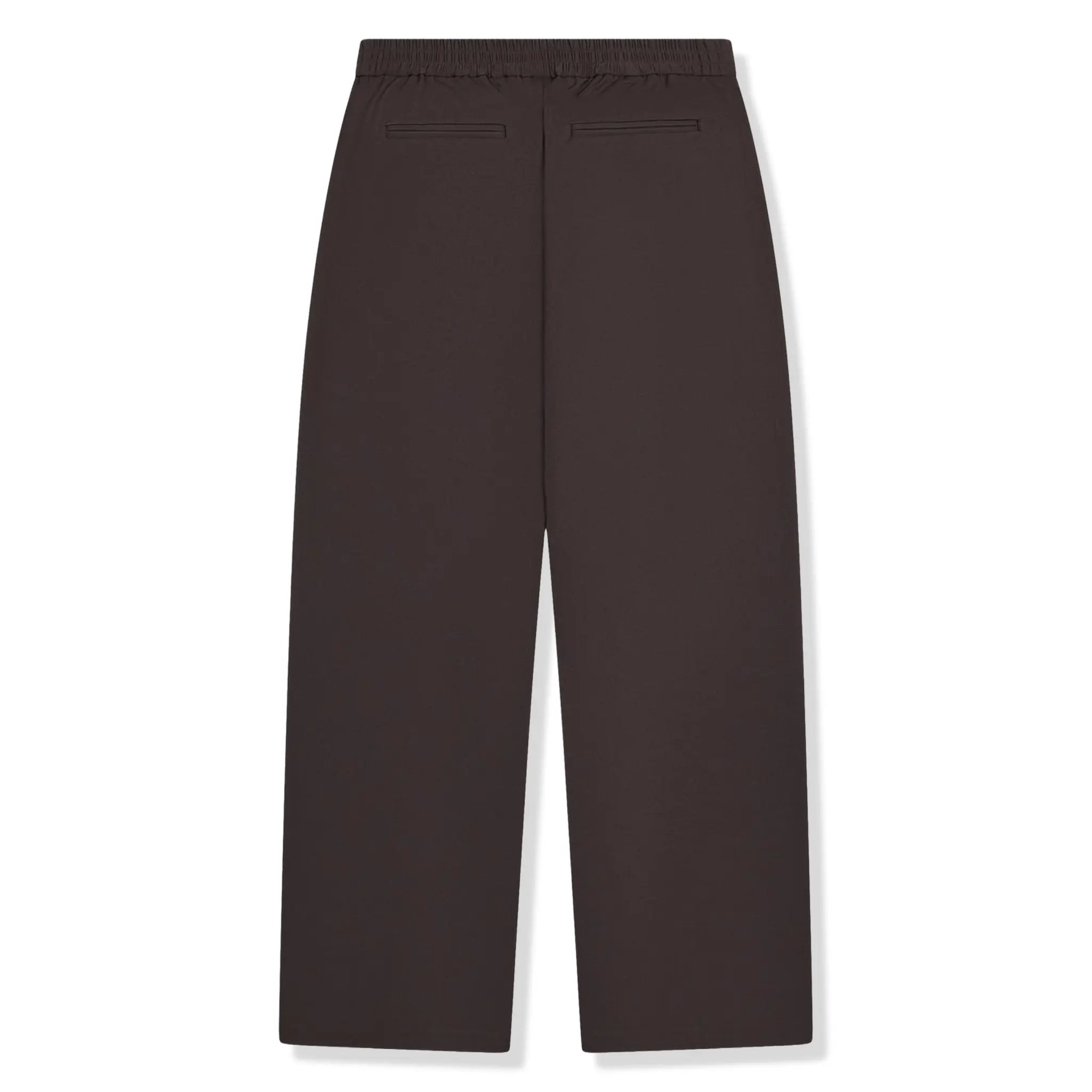 Back View of The Couture Club Rivet Detail Brown Trousers