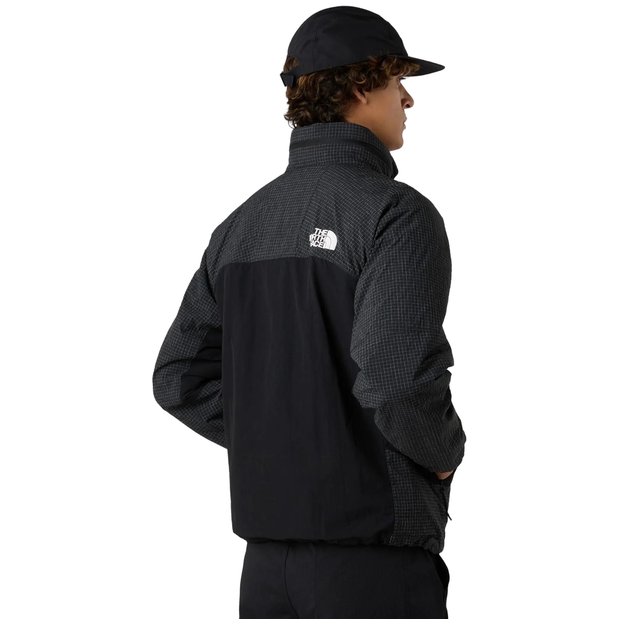 Front Side View of The North Face HKE Utility Wind Black Jacket