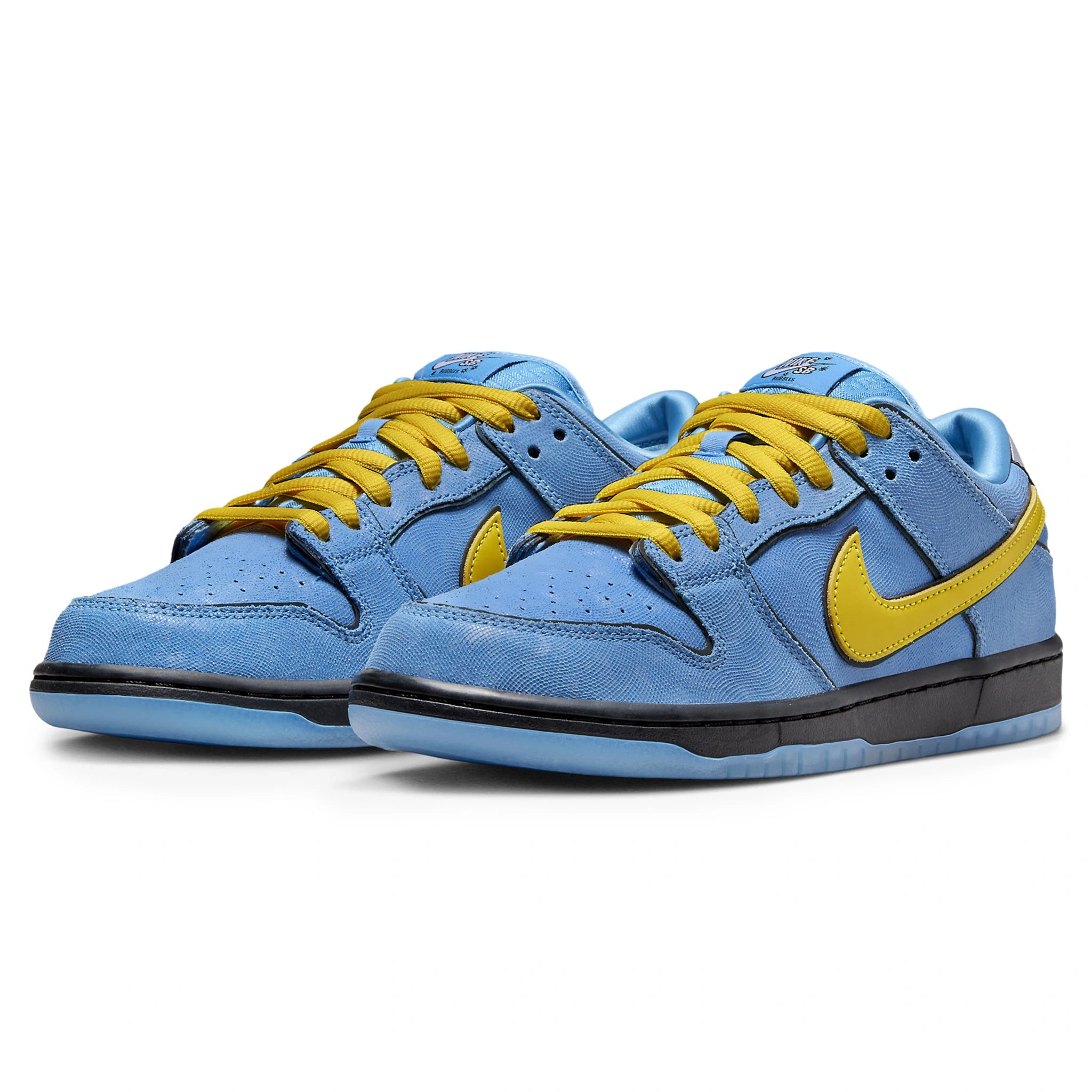 Front side] view of The Powerpuff Girls x Nike SB Dunk Low Bubbles FZ8320-400