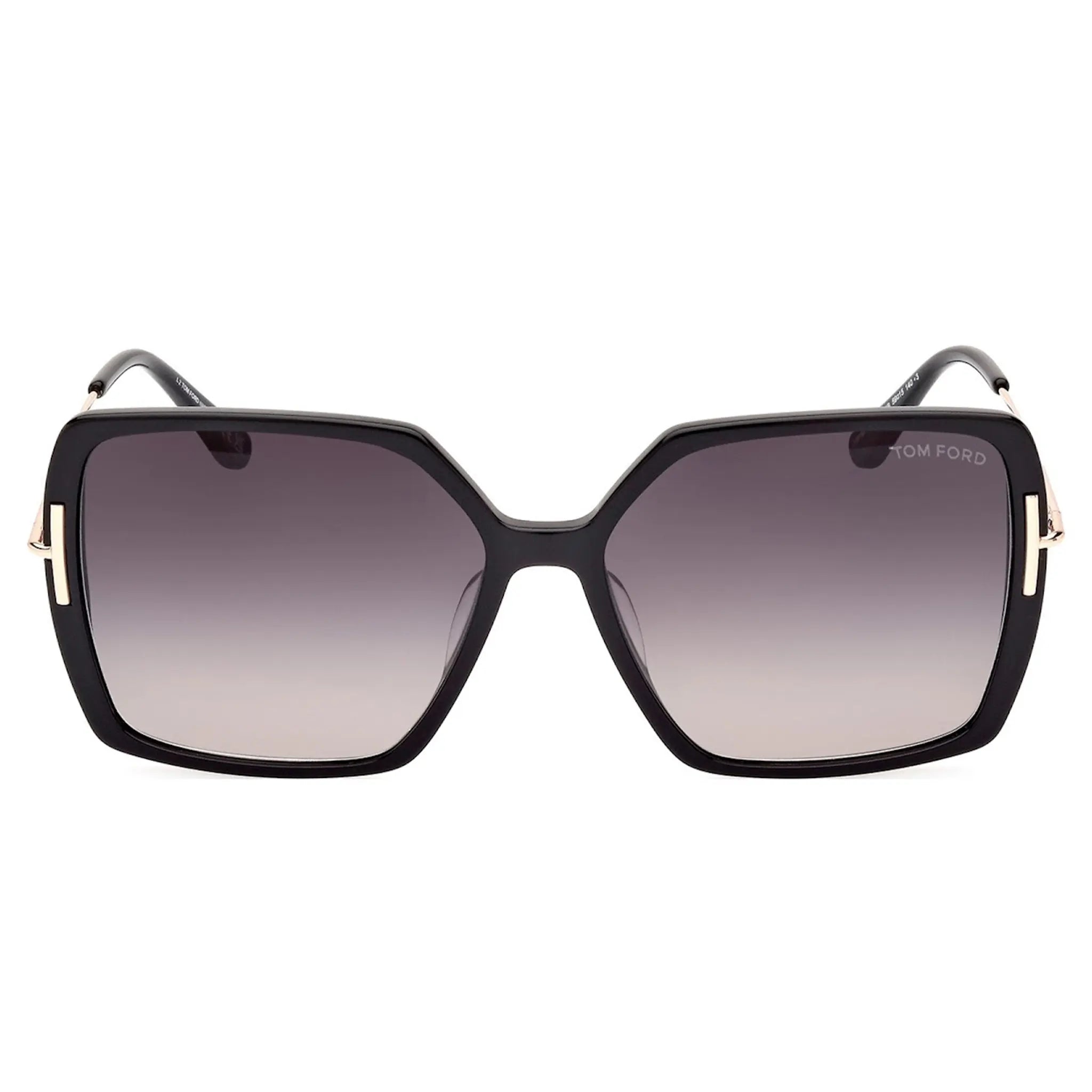 Front view of Tom Ford Joanna FT1039 01B 59 Black Sunglasses