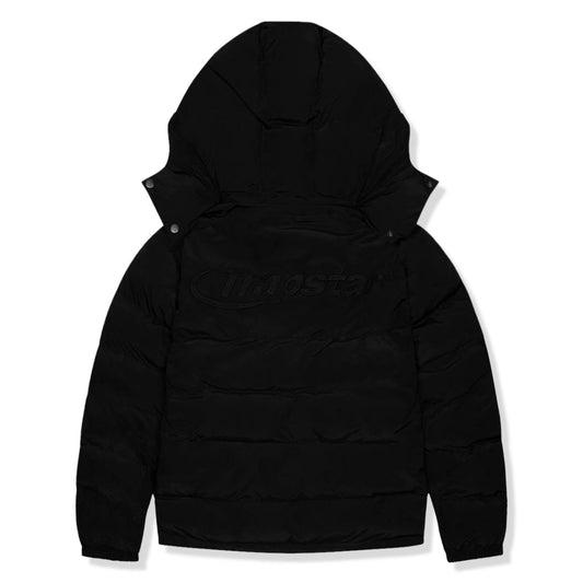 Trapstar Hyperdrive Detachable Hooded Black Puffer Jacket