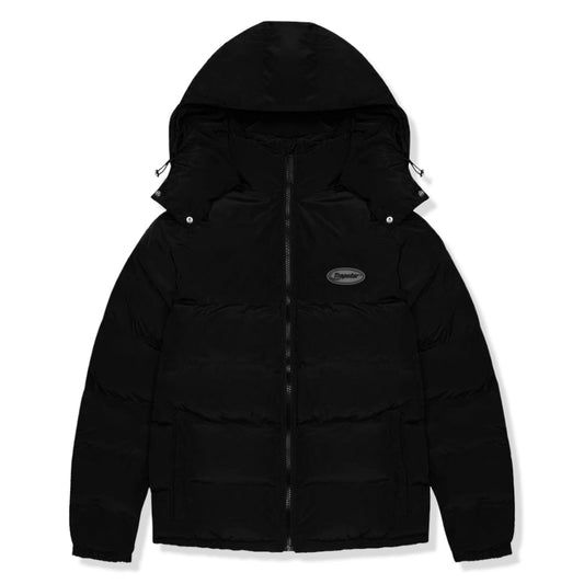 Trapstar Hyperdrive Detachable Hooded Black Puffer Jacket