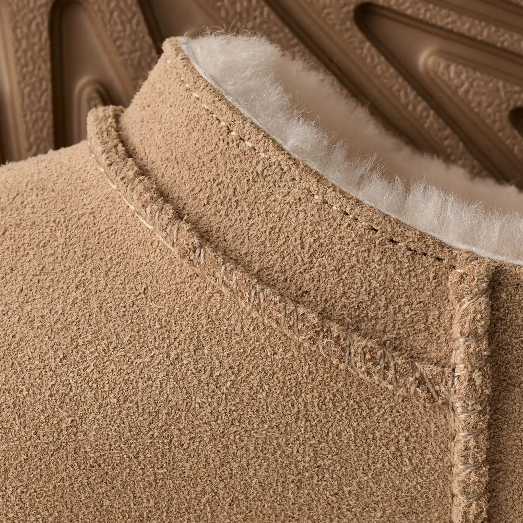 Detailed View of UGG Classic Micro Beige Kids Slippers UGGA5020188232