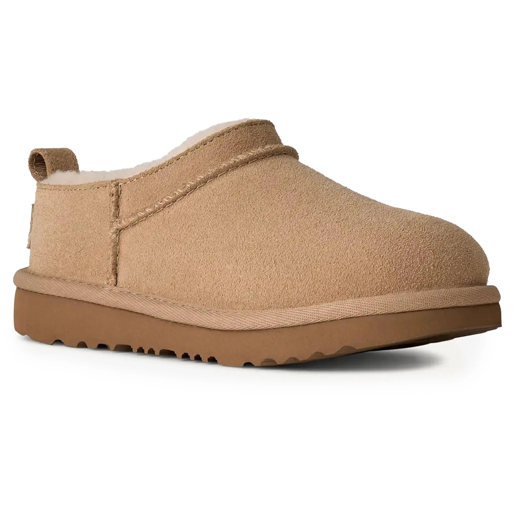 Front Side View of UGG Classic Micro Beige Kids Slippers UGGA5020188232