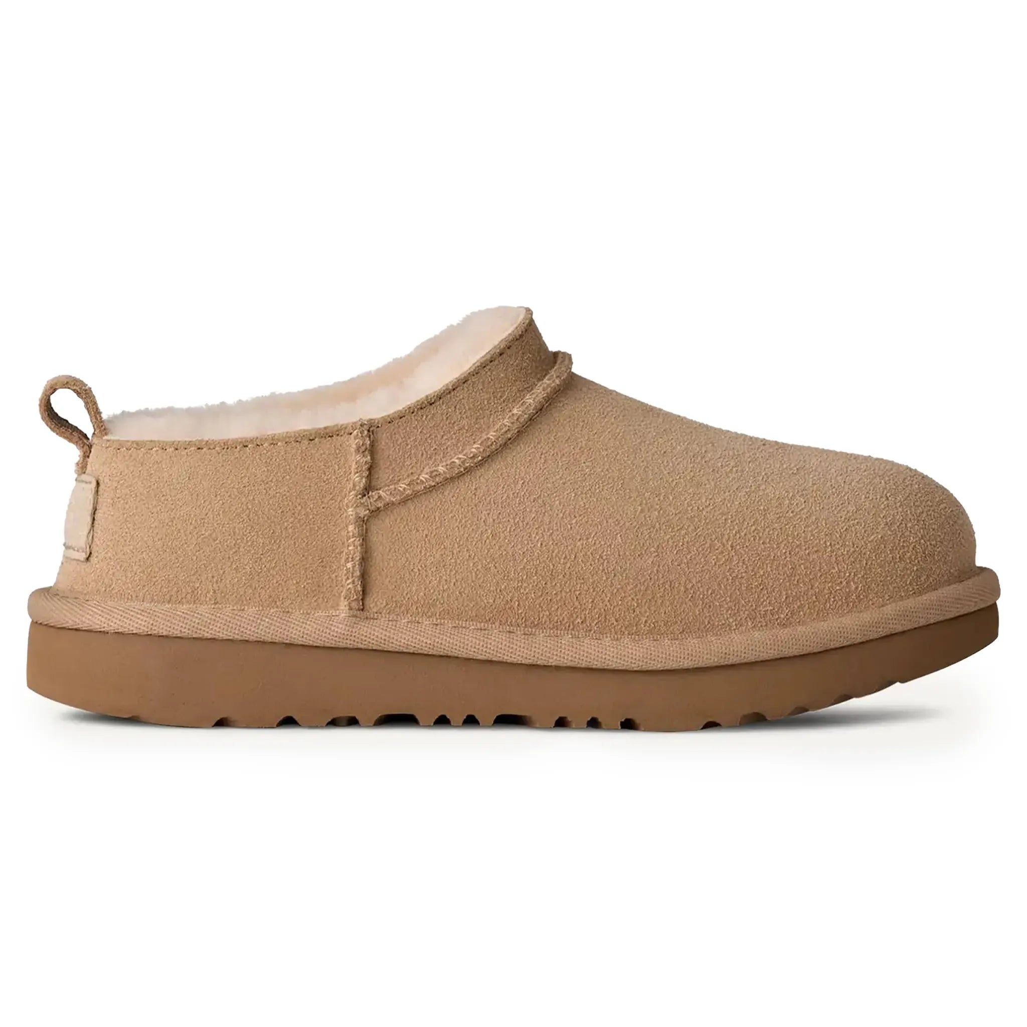 Side View of UGG Classic Micro Beige Kids Slippers UGGA5020188232