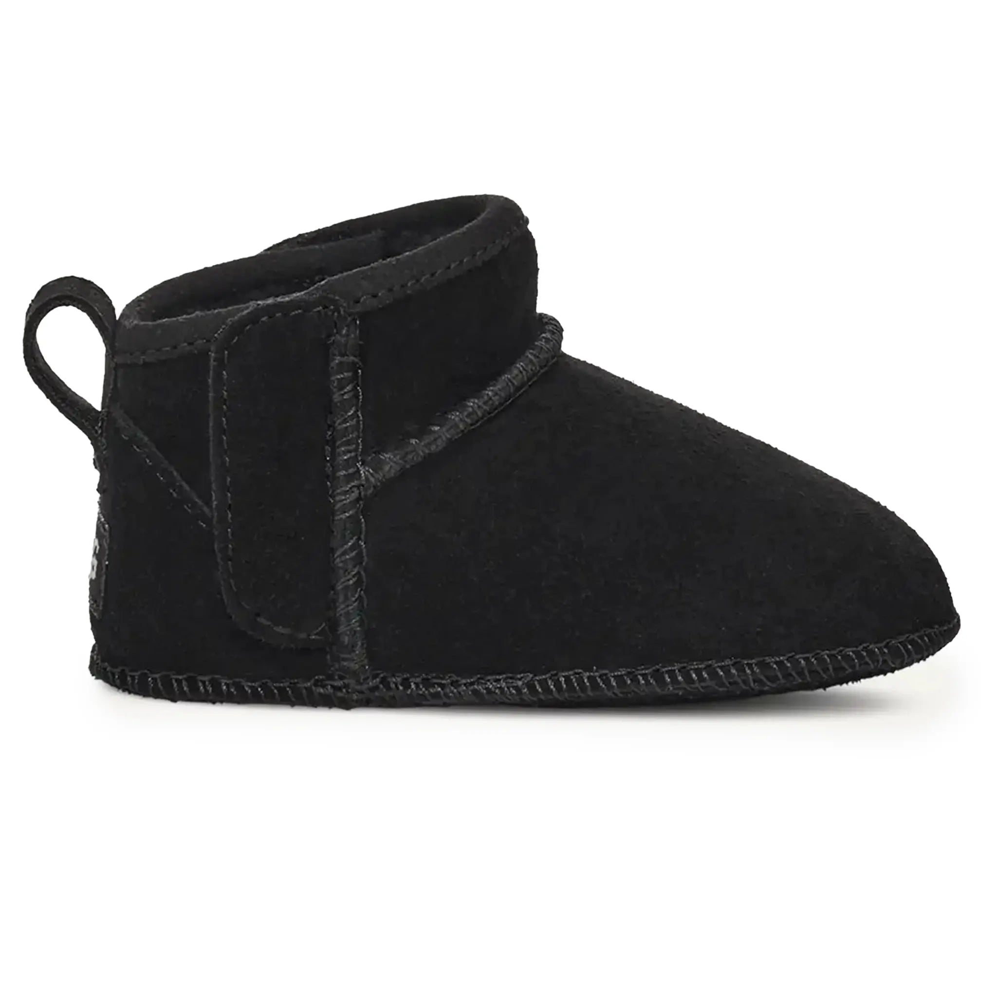 Side View of UGG Classic Ultra Mini Baby Black Boots UGGA5009150249