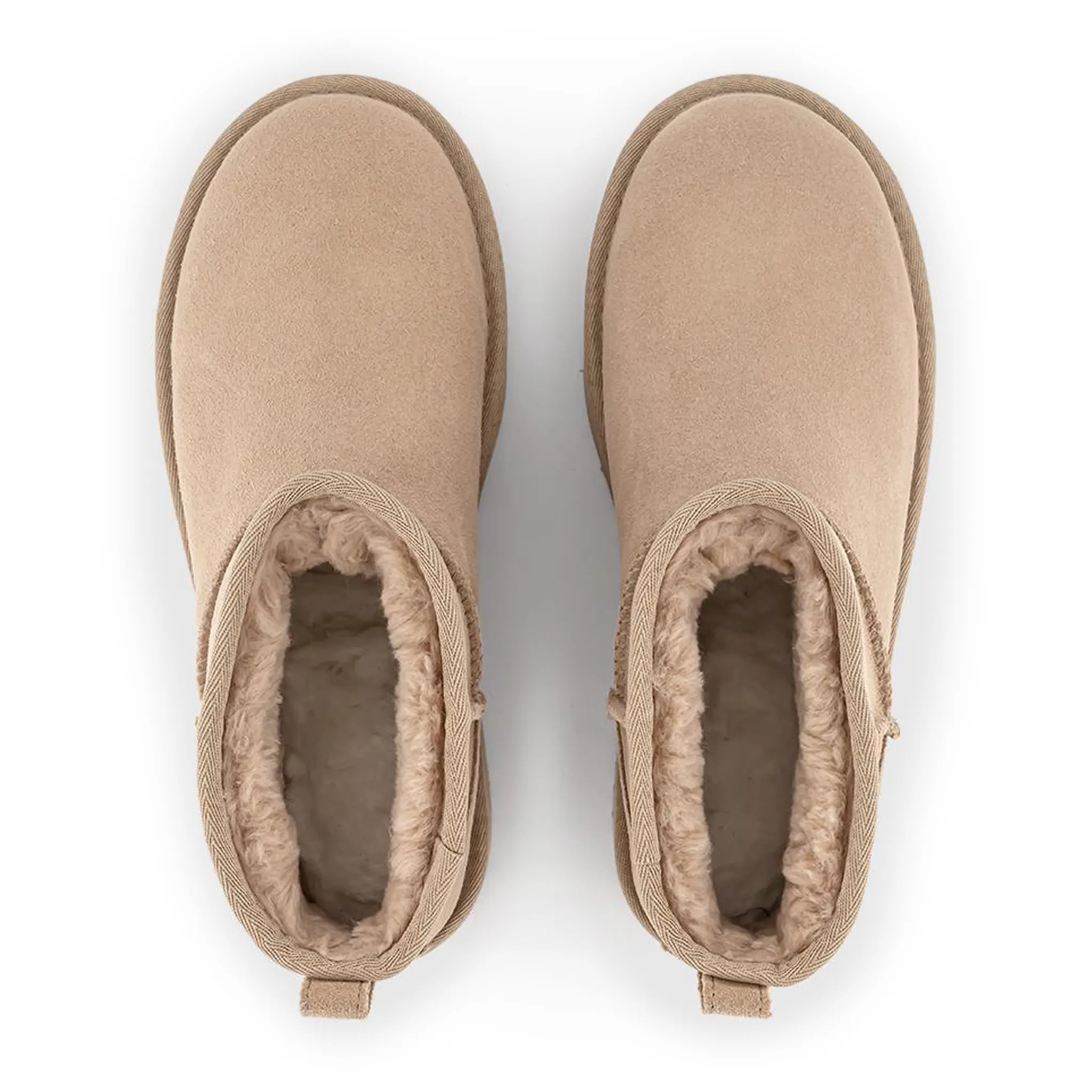 Top view of UGG Classic Ultra Mini Platform Sand (W) 1135092-SNDT