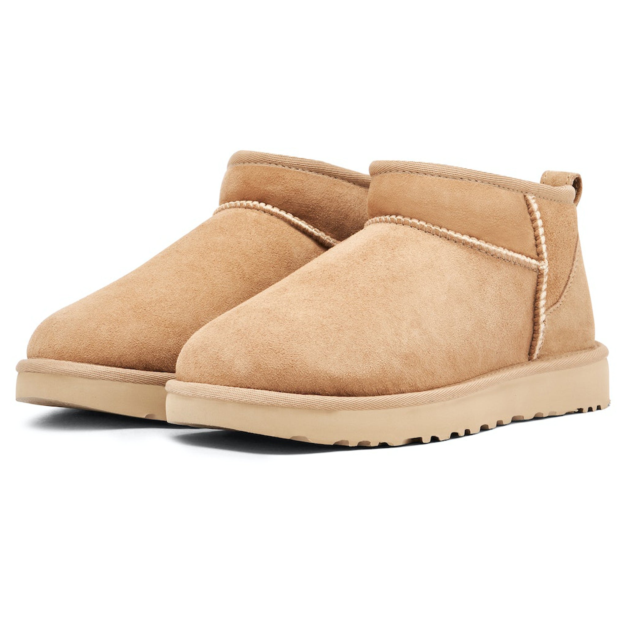 Front side view of UGG Classic Ultra Mini Sand (W) 1116109-SAN