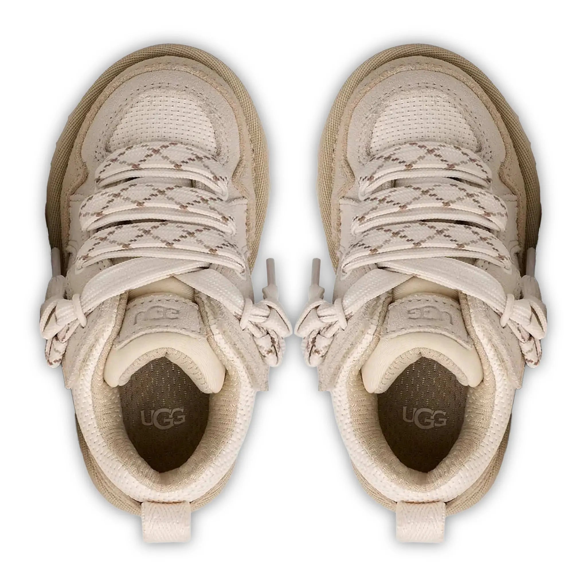Upper View of UGG Lo Lowmel Kids Ivory Trainers UGGA5014156231