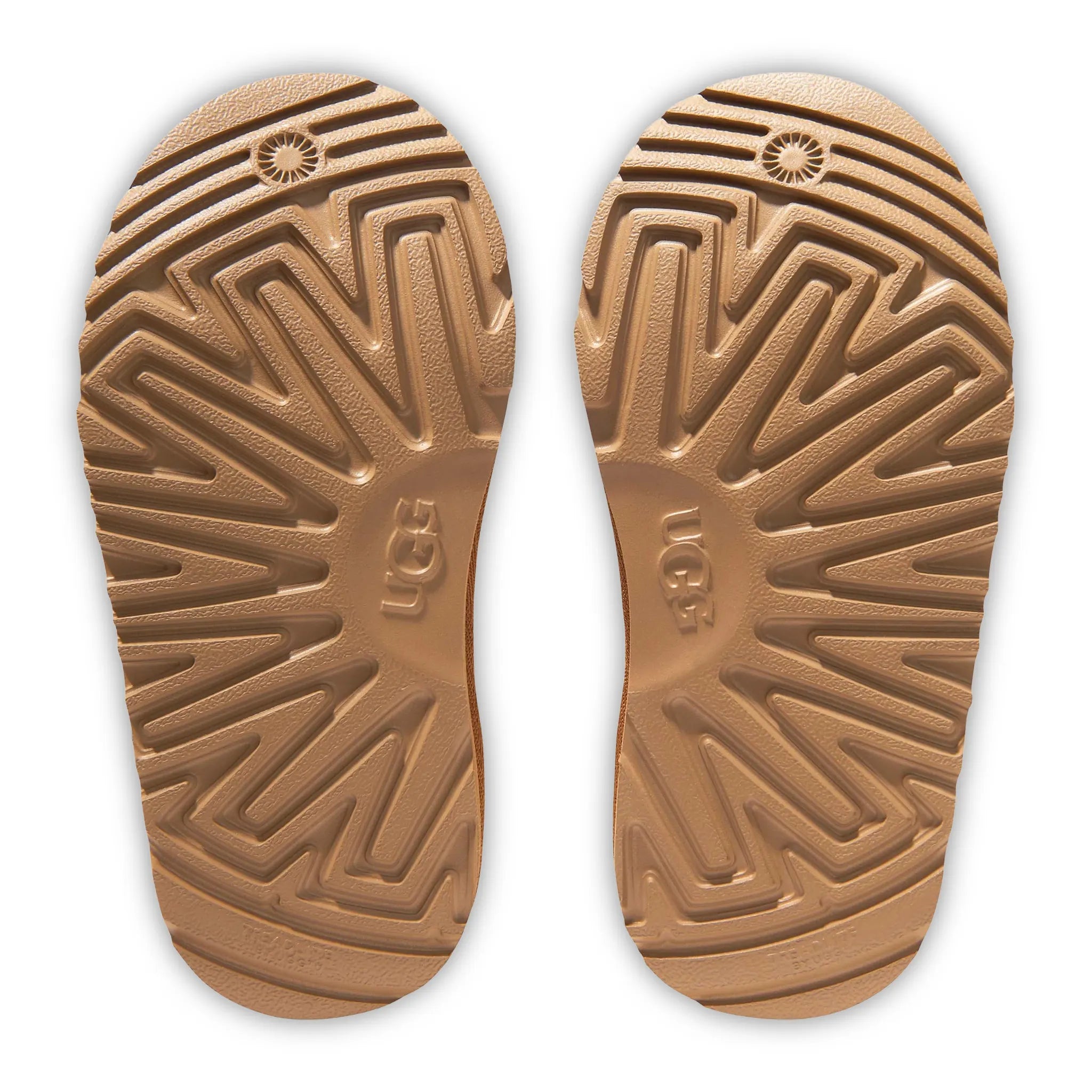 Sole Side View of UGG Mini Bailey Bow II Girls Brown Boots UGGA2003101255