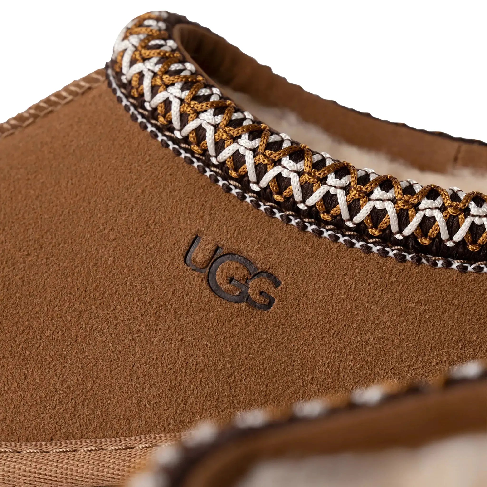 Detailed View of UGG Tasman II Kids Suede Chestnut Slippers UGGA5002154229