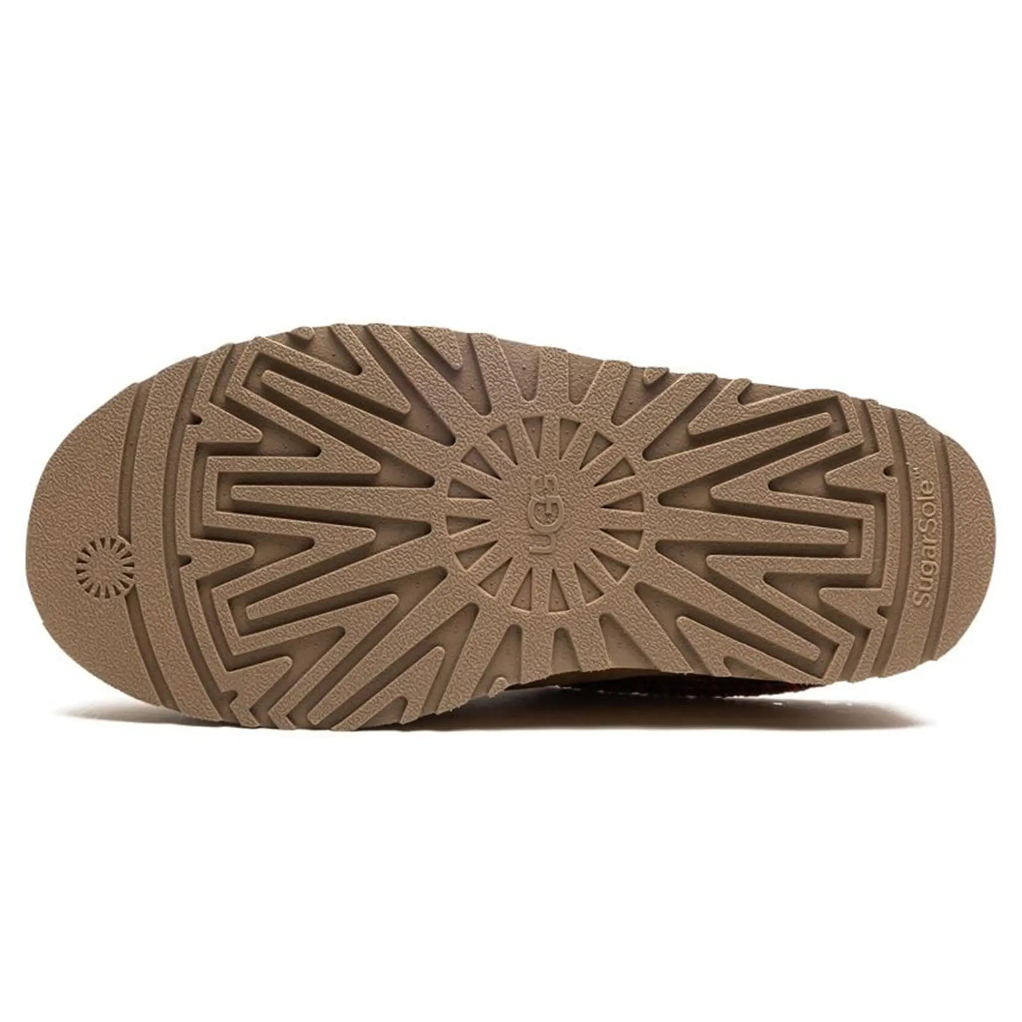 Sole view of UGG Tazz Chestnut Kids Slippers 1143776K-CHE