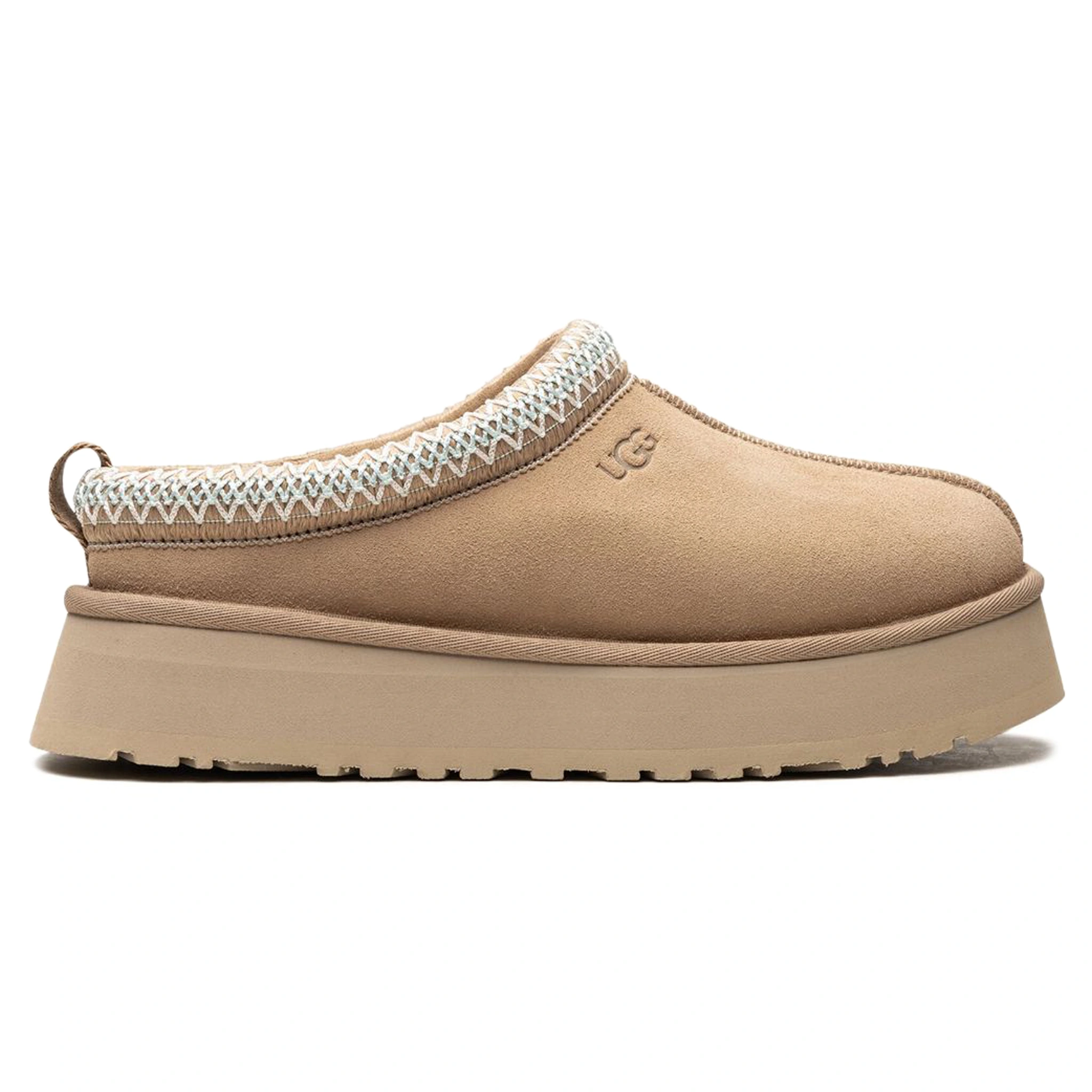 Side view of UGG Tazz Sand Slippers (W) 1122553-SAN