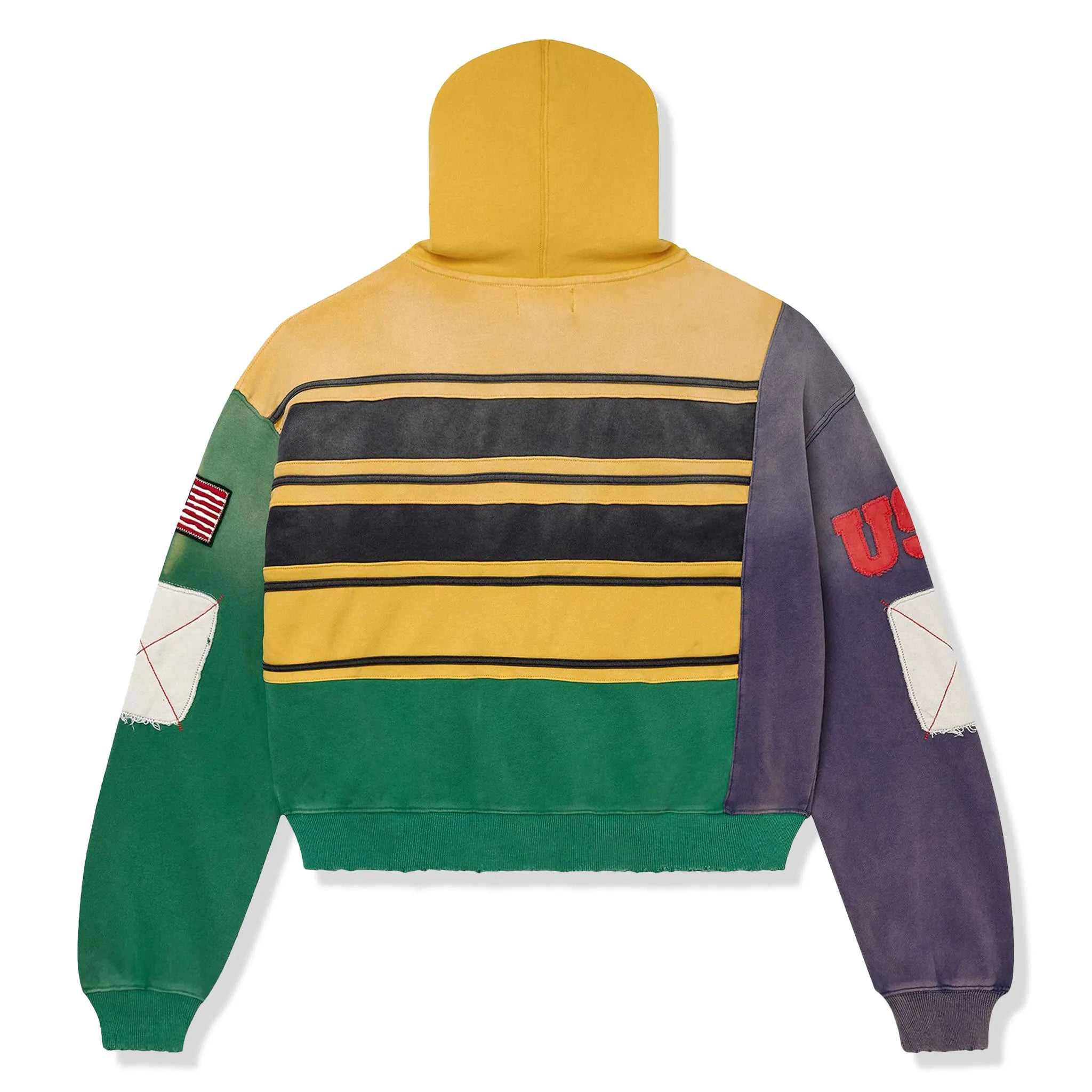 Back View of Vale Forever Collage Mardi Gras Zip-Up Hoodie 11451 10004VFCZUM MARD