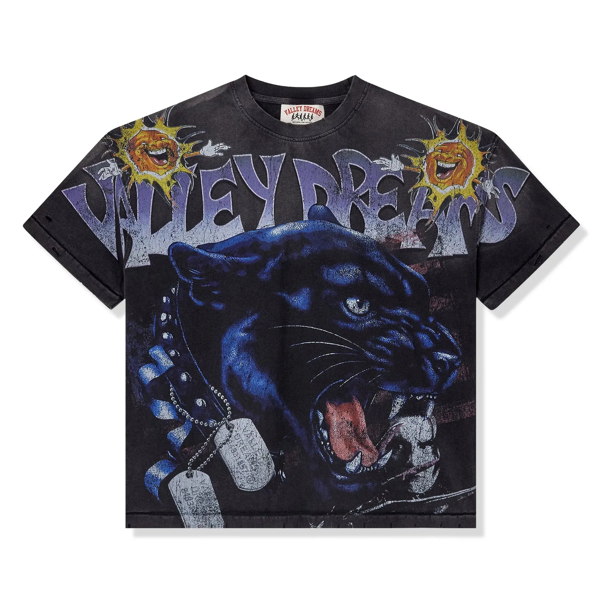 Front View of Vale Forever Fury Big Black T-Shirt