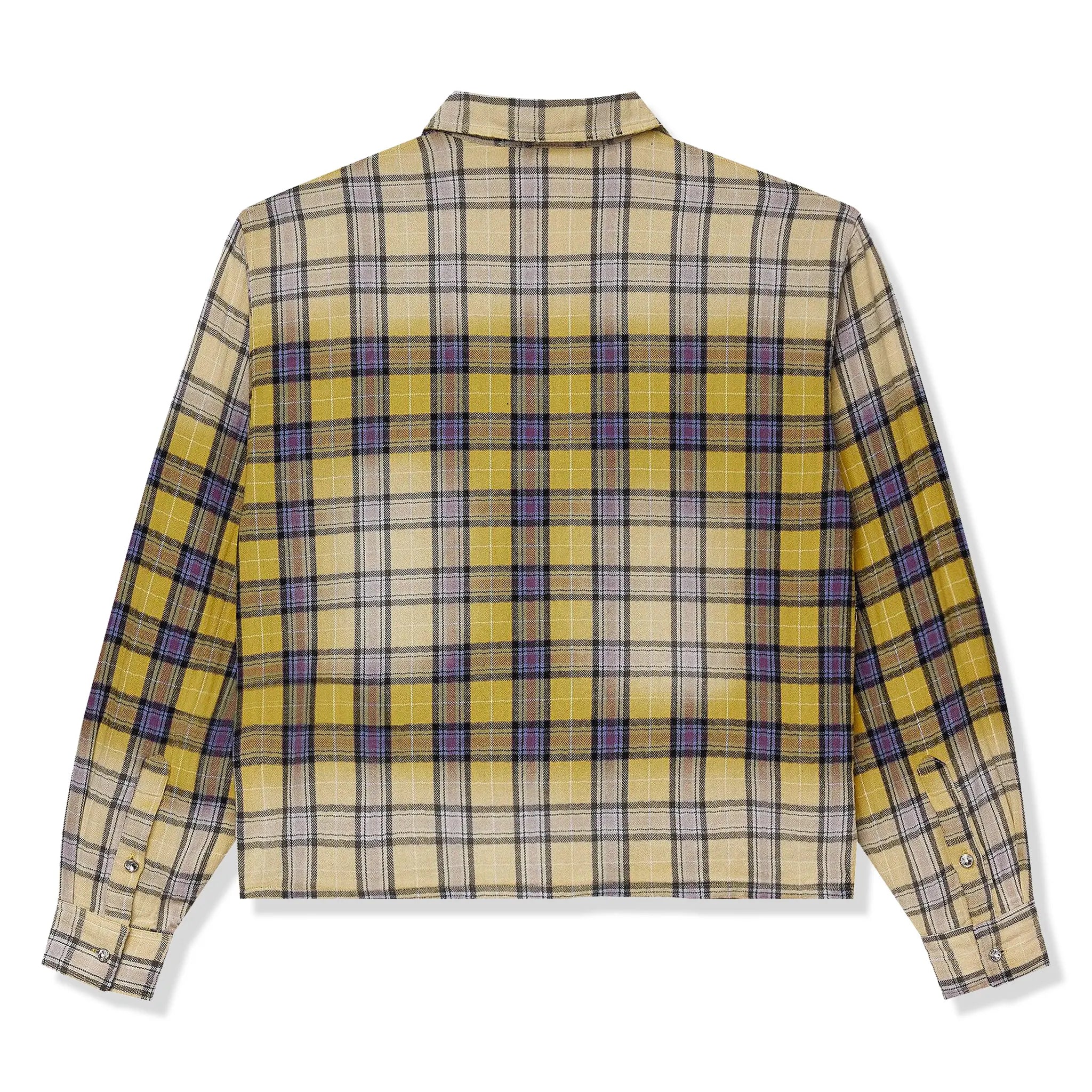 Back View of Vale Forever Valley Dreams Lemonhead Flannel Shirt