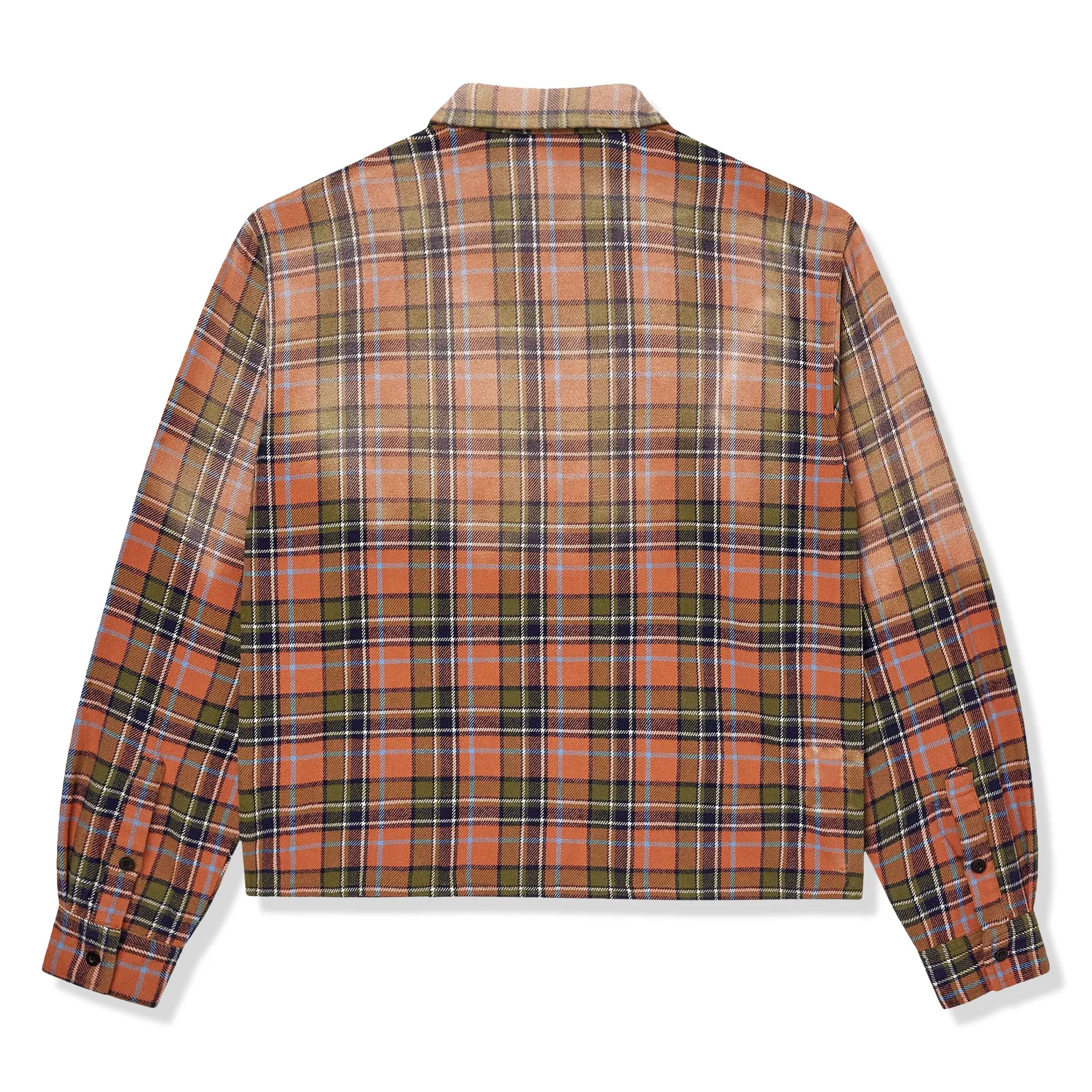 Back View of Vale Forever Valley Dreams Pumpkin Patch Orange Flannel Shirt VALE 11 008 VFPPFO OG