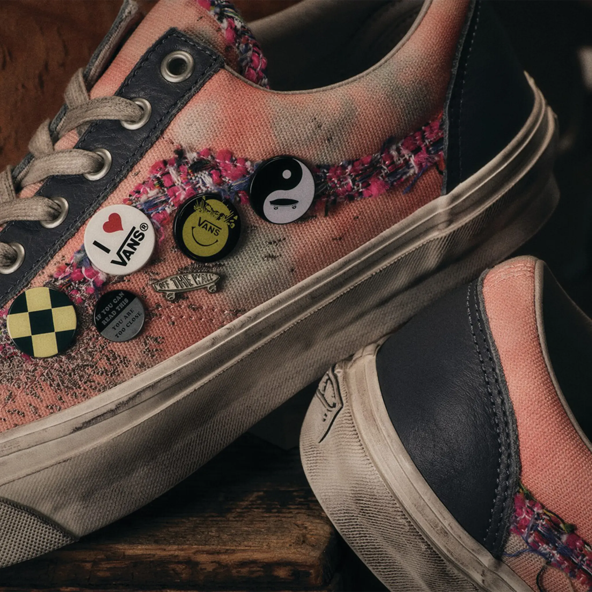 Detailed View of Vans Pearlised Souvenir Asphalt Old Skool 36LX VN000E8VE4A