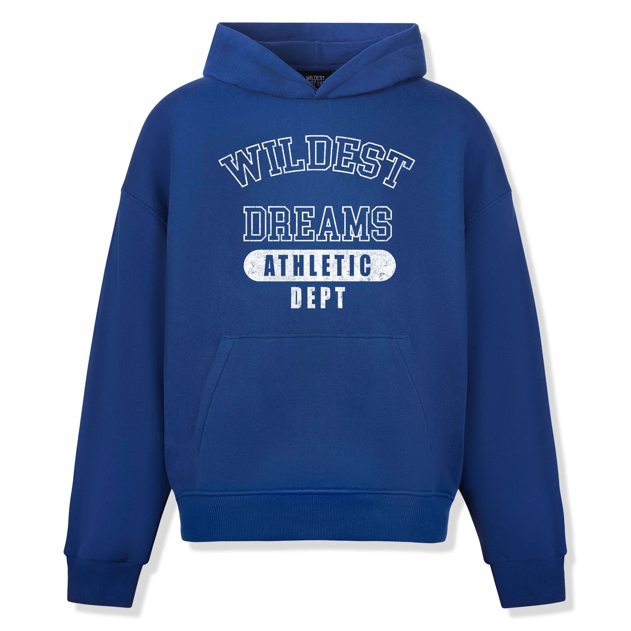 Front View of Wildest Dreams Navy Athletic Dept Hoodie