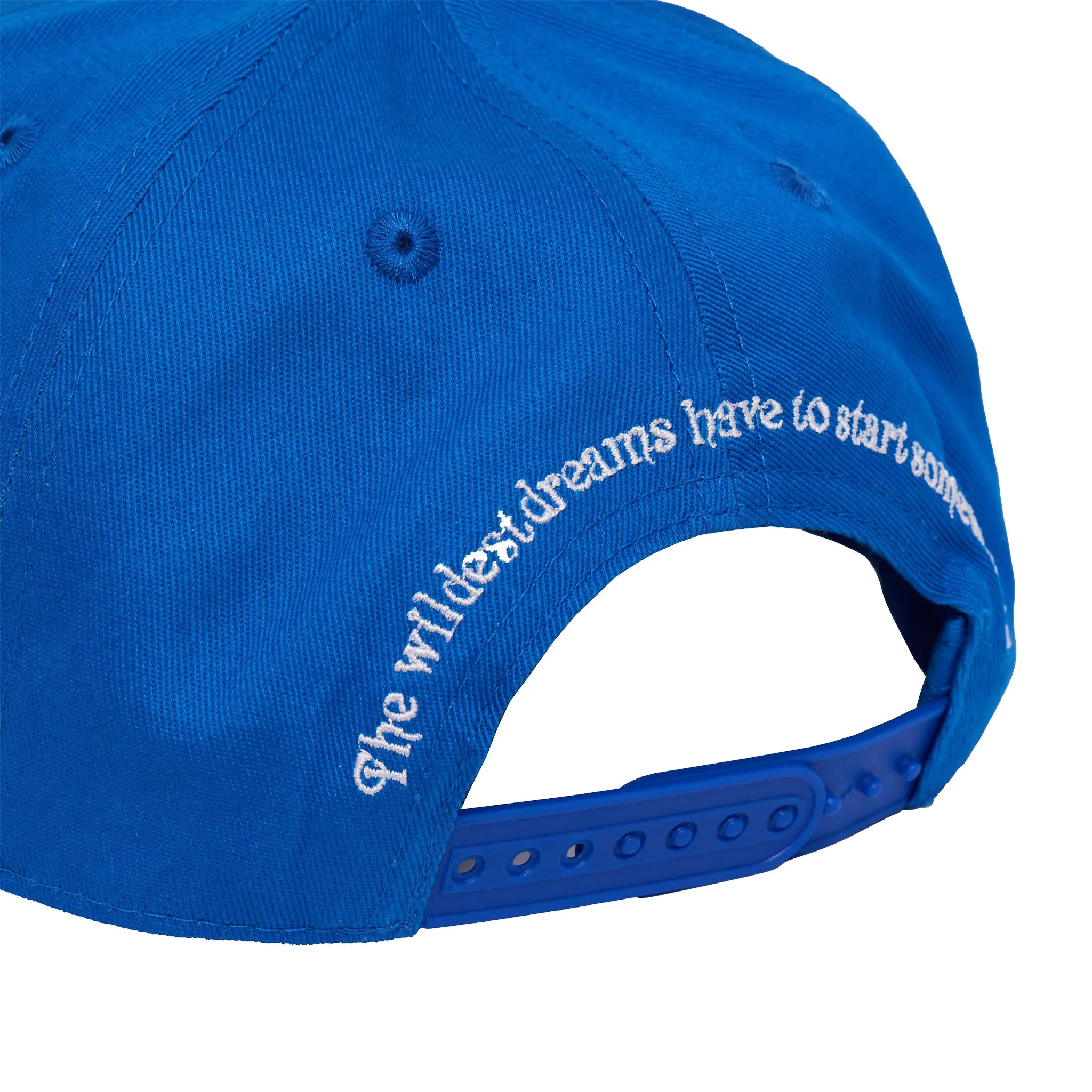 Back View of Wildest Dreams Varsity Navy Blue Cap