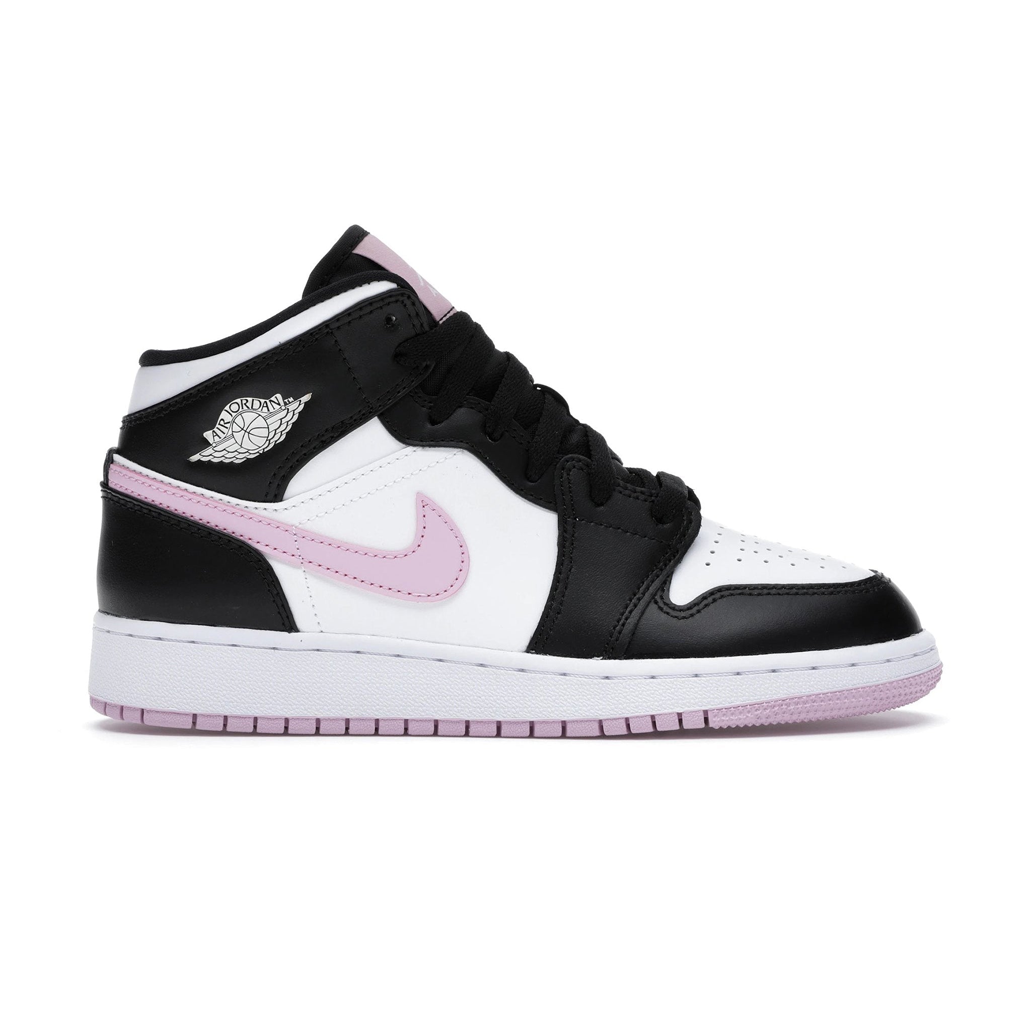 Image of Air Jordan 1 Mid White Arctic Pink (GS)