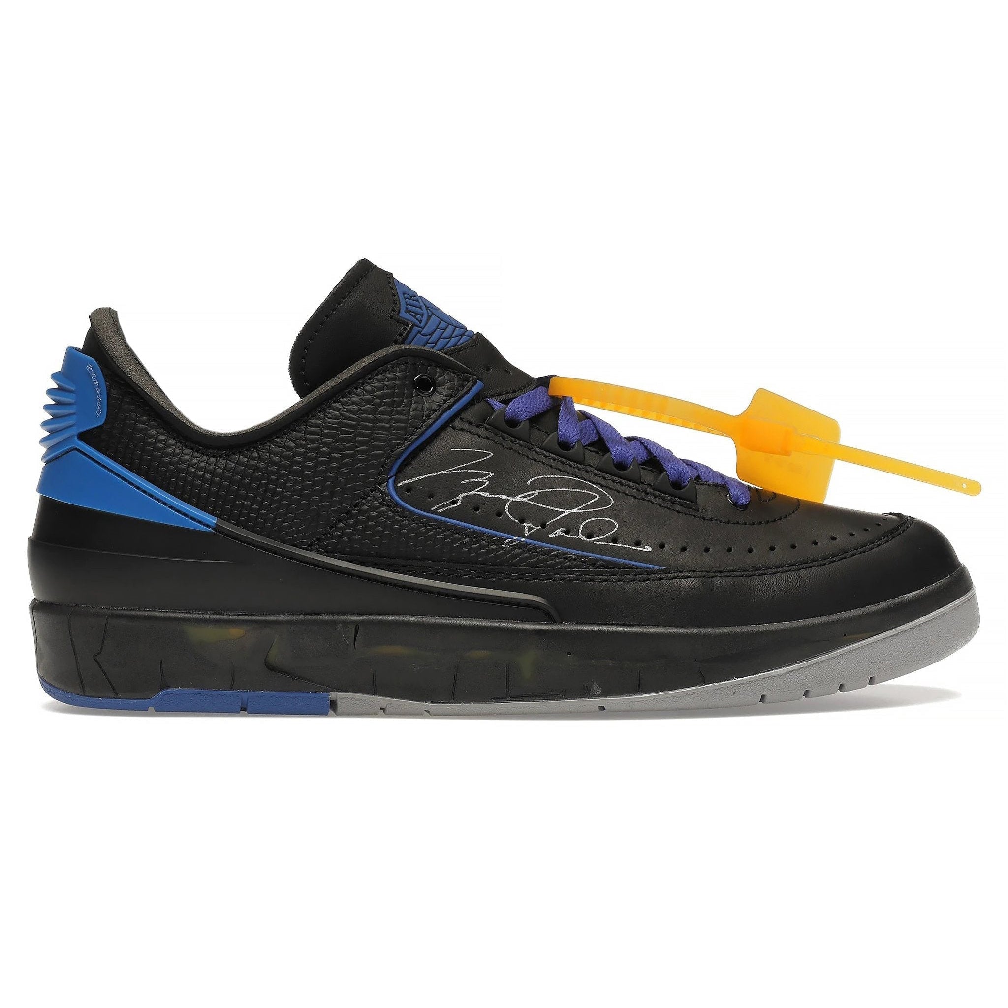 Image of Nike X Off-White Air Jordan 2 Retro Low Black Blue
