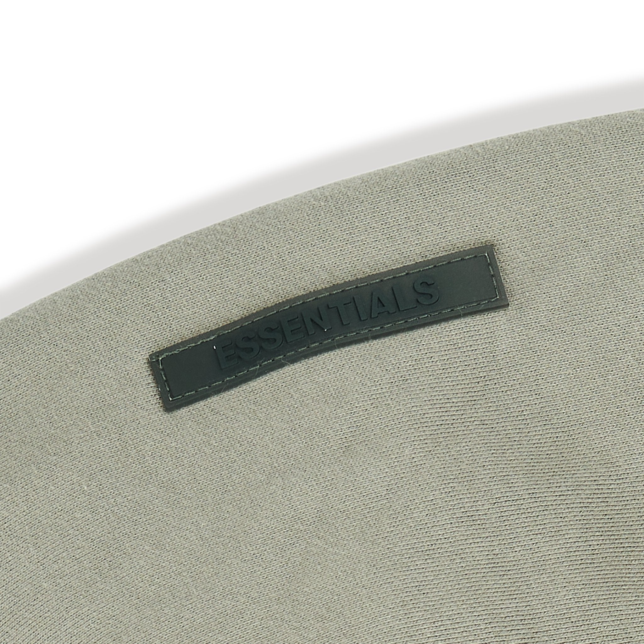 Image of Fear Of God Essentials Reverse Logo Taupe Hoodie (SS21)