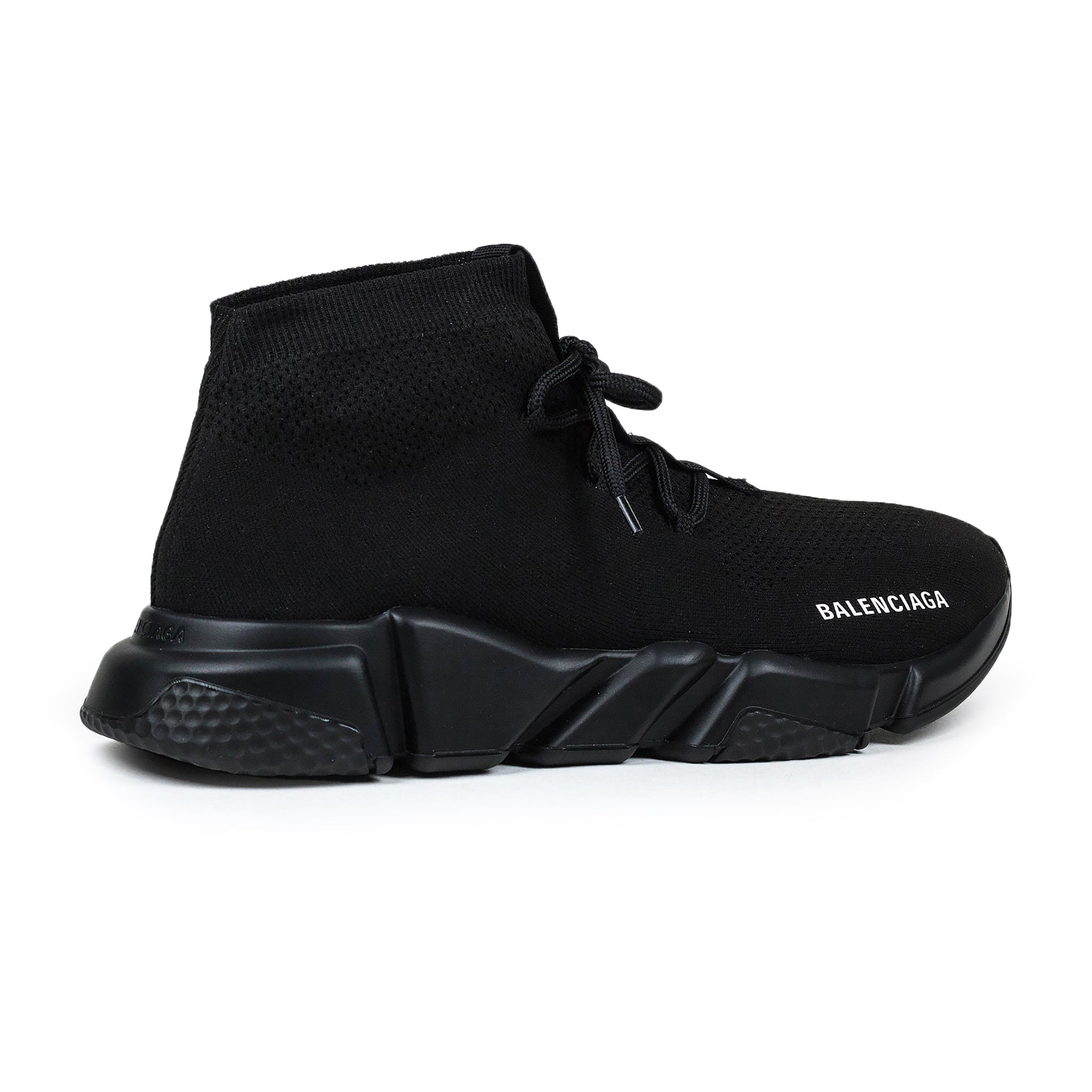Image of Balenciaga Speed Knit Lace Sock Triple Black