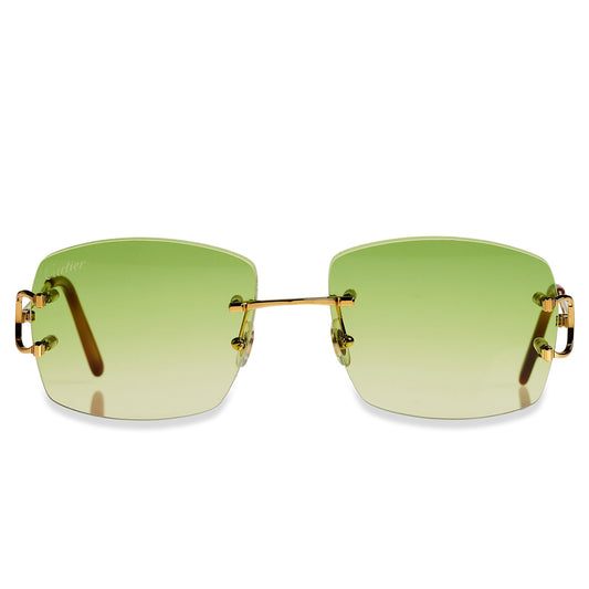 Cartier Eyewear Custom CT00920-001 C Decor Rimless Sunglasses