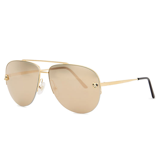 Cartier Panthère De Cartier CT0065S-002 Gold Sunglasses