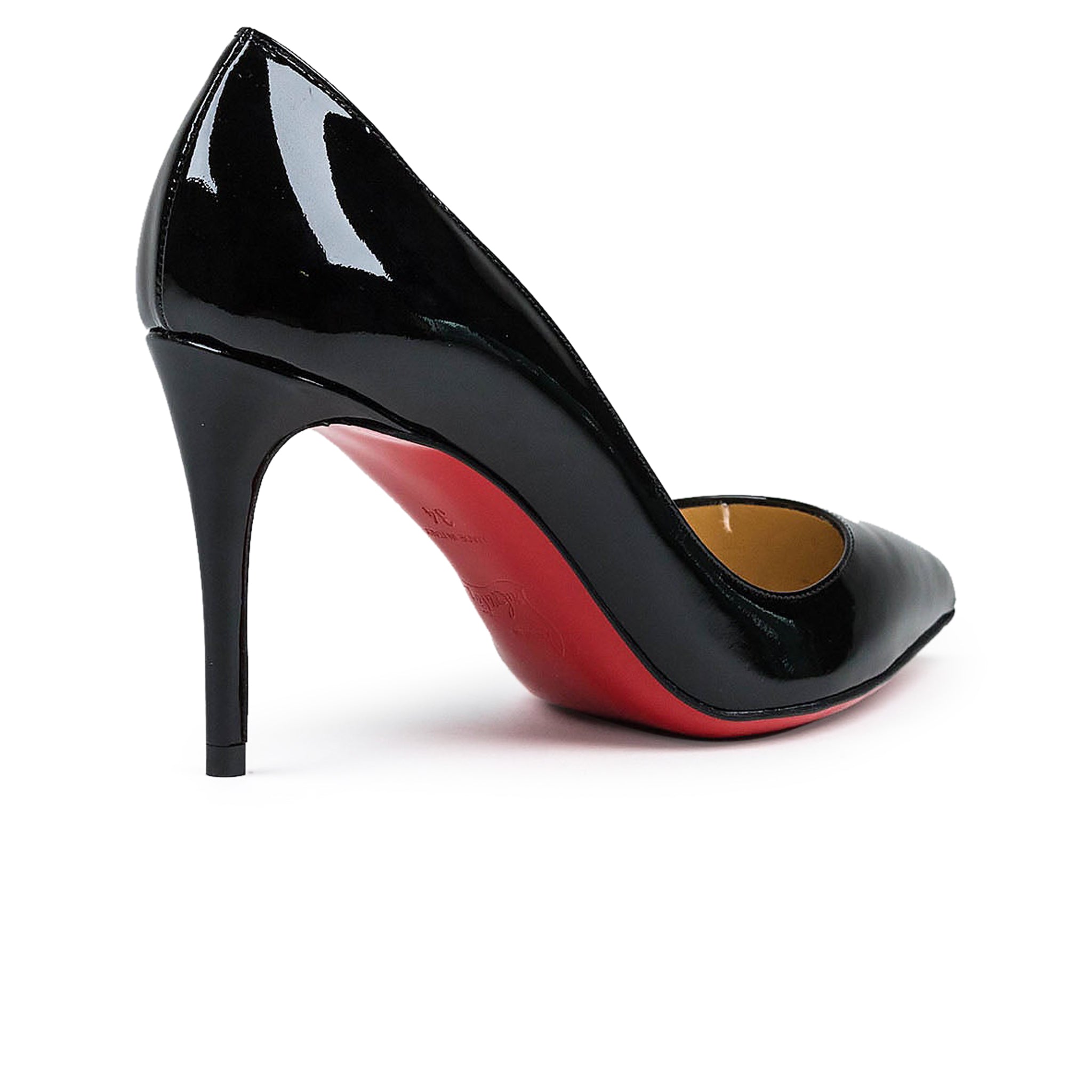 Image of Christian Louboutin Pigalle Follies Patent Black 85 Heel