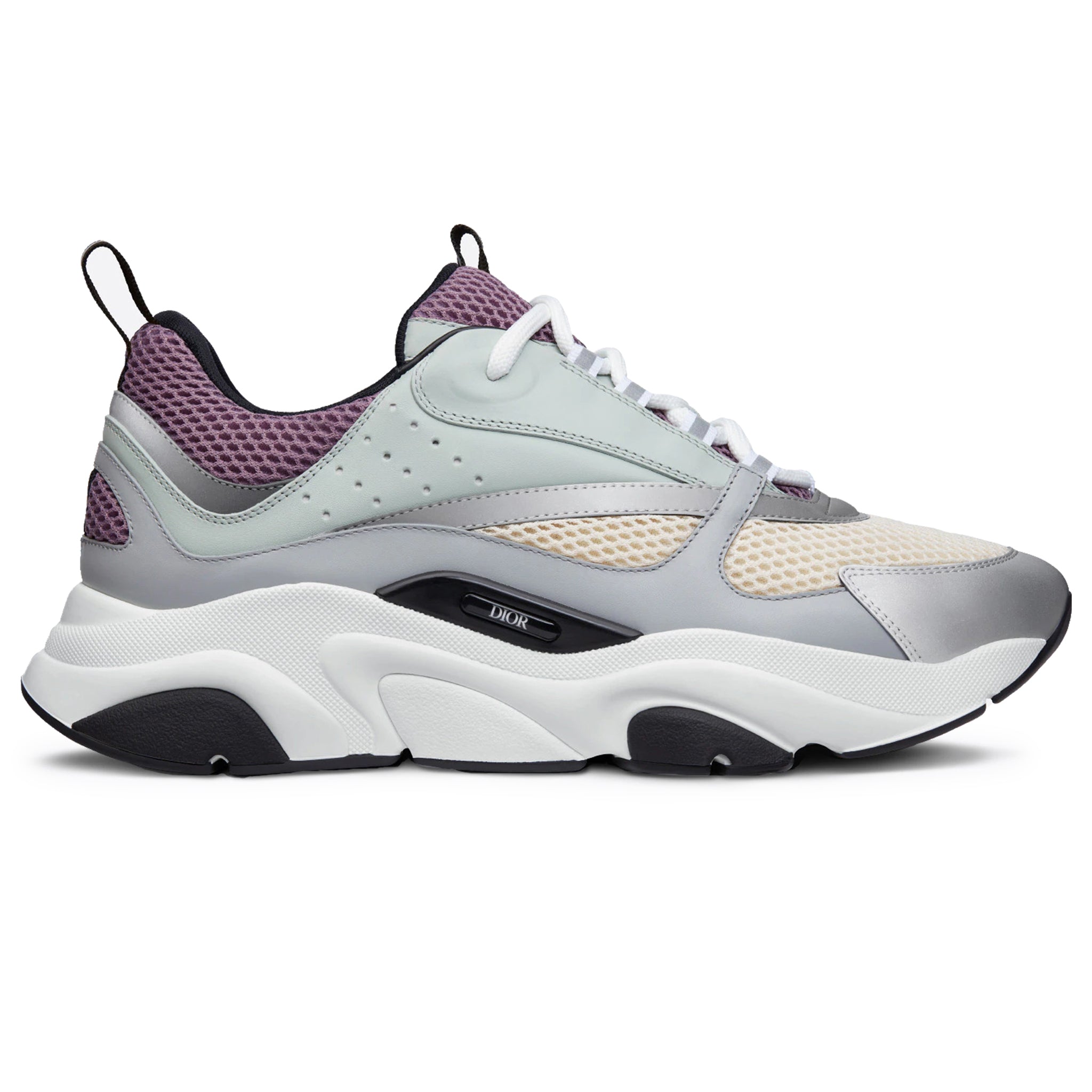 Image of Dior B22 Cream Lavender Calfskin Trainer