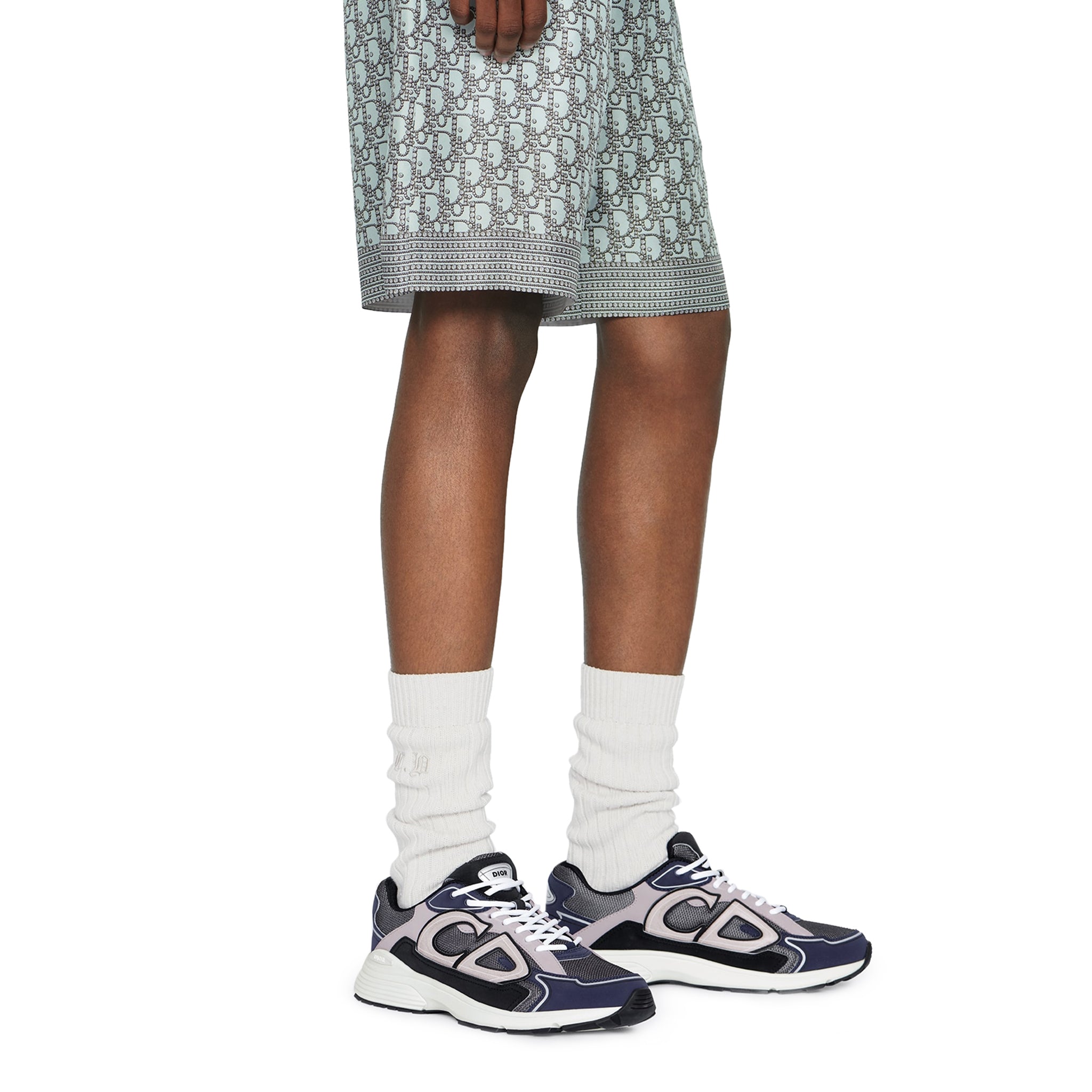 Image of Dior B30 Technical Mesh Black Blue Grey Trainer