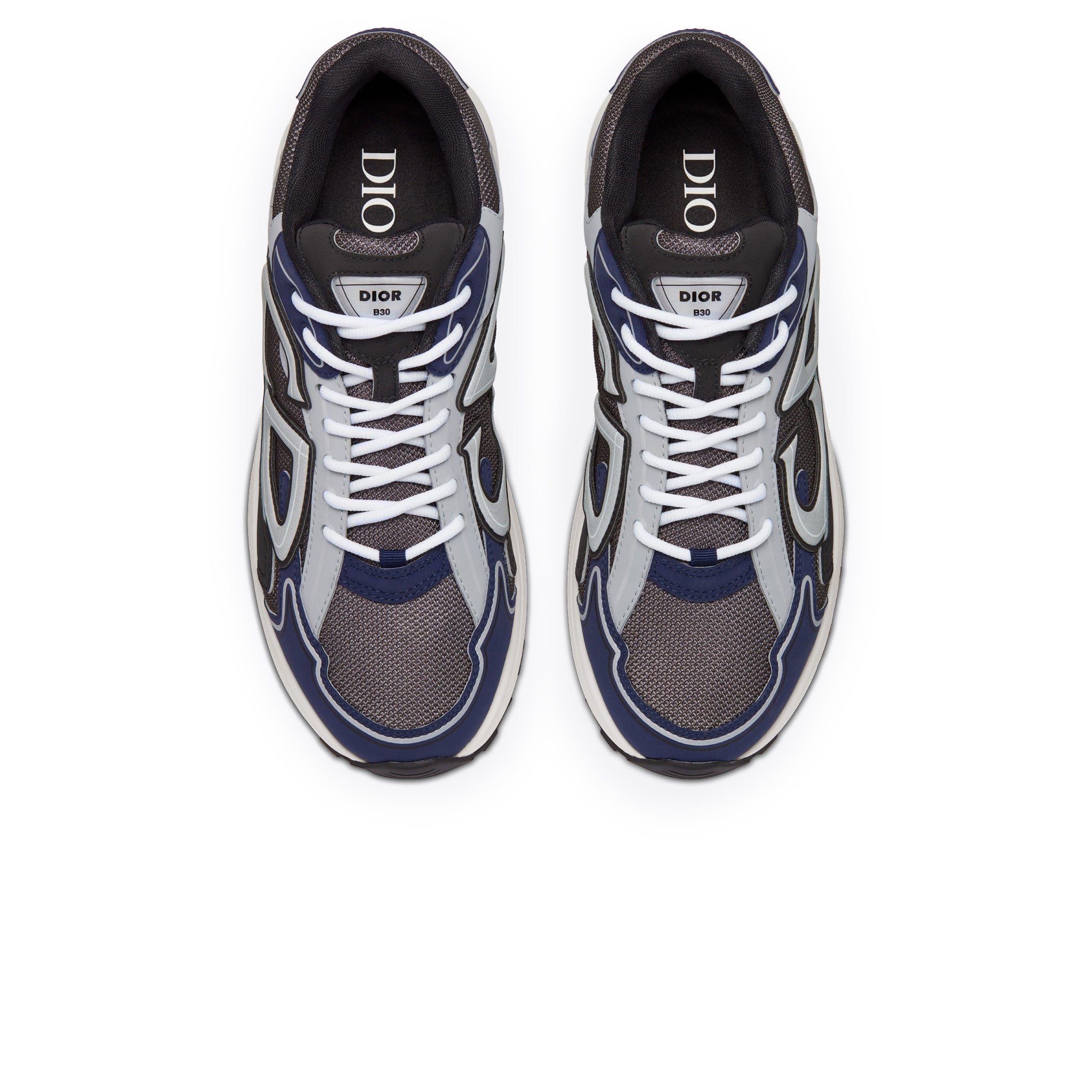 Image of Dior B30 Technical Mesh Black Blue Grey Trainer