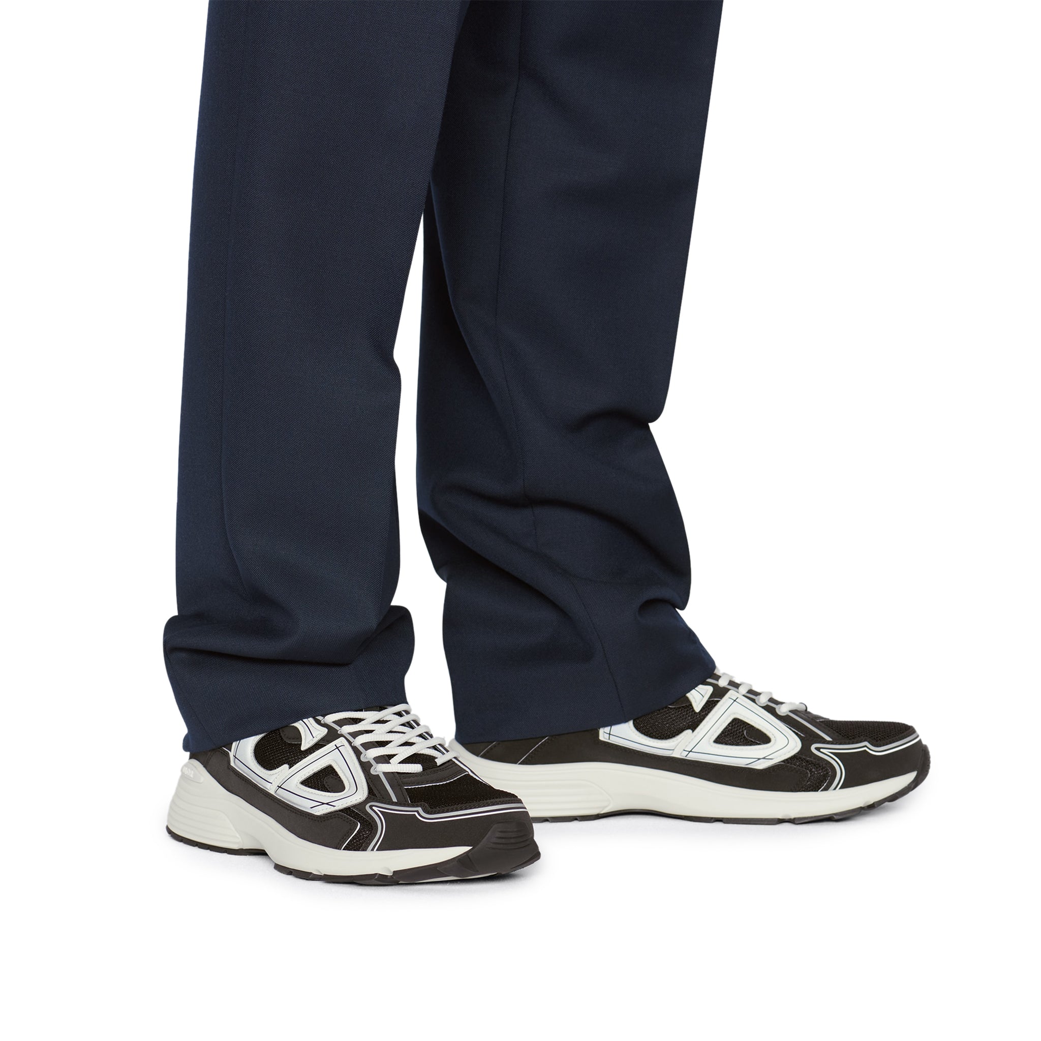 Image of Dior B30 Technical Mesh Black White Trainer