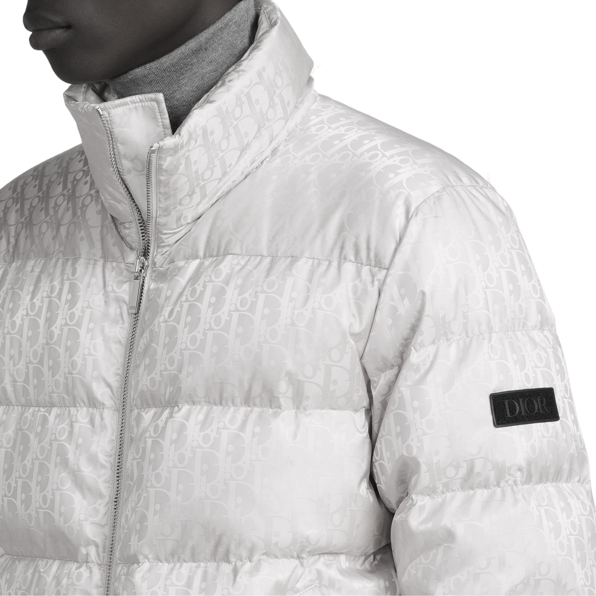 Image of Dior Oblique Blouson Pearl Jacket