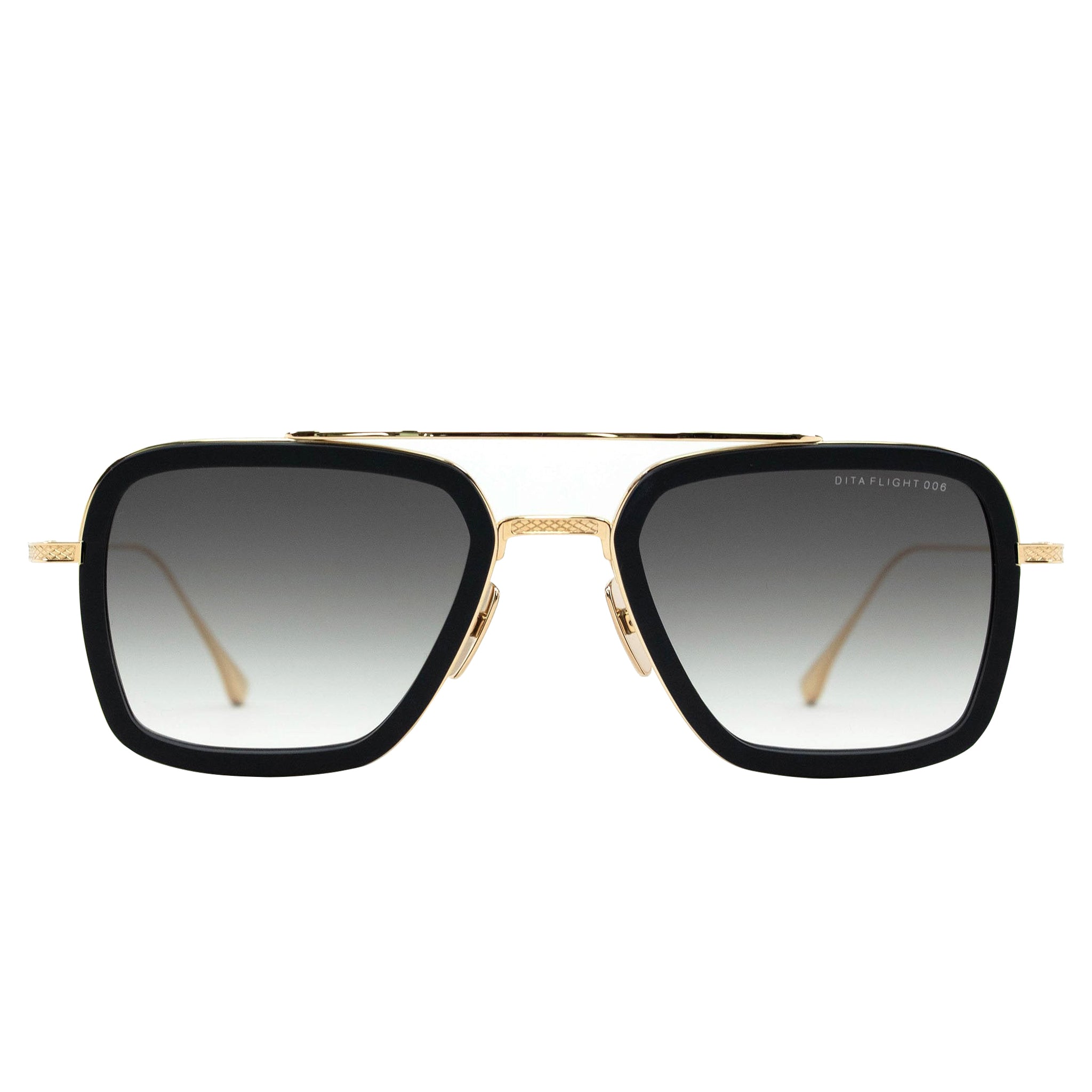 Image of Dita Eyewear 7806 Flight 006 Black Gold Sunglasses