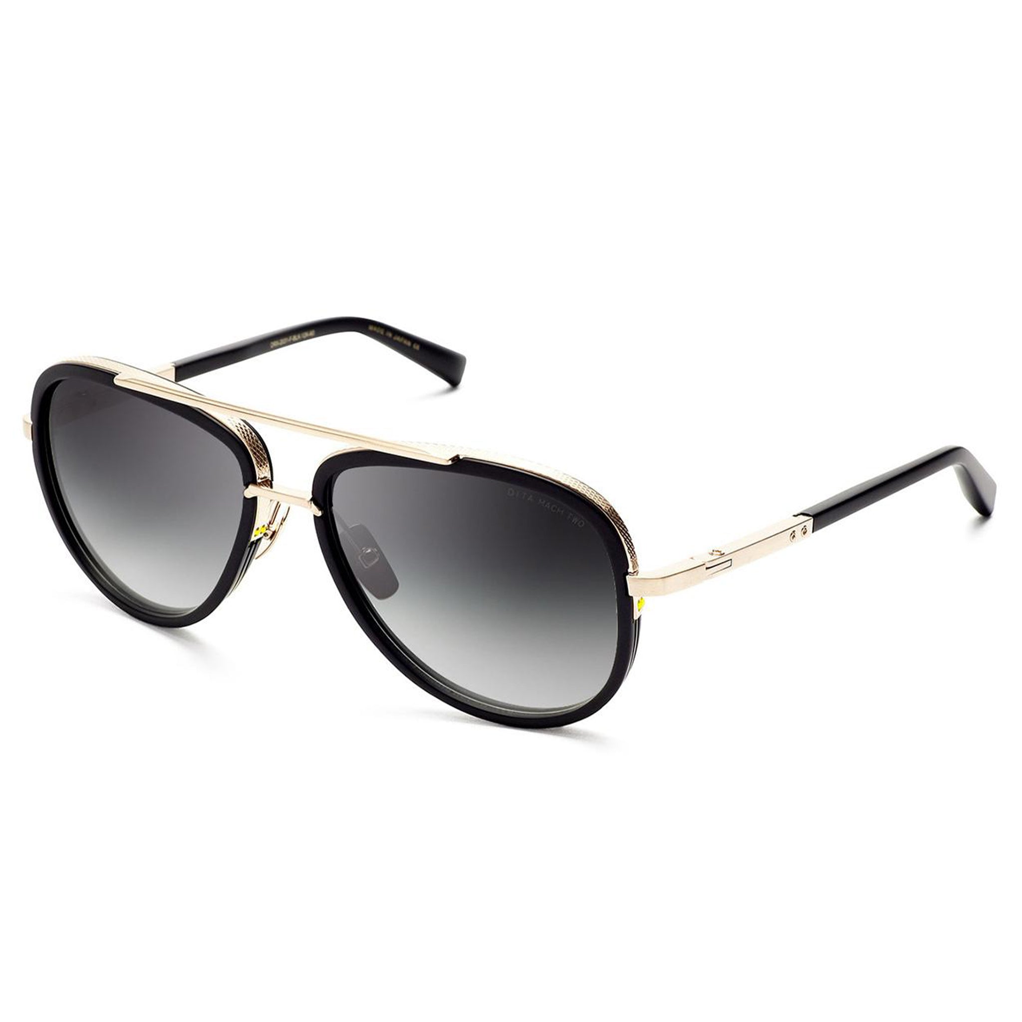 Image of Dita Eyewear Mach Two Black White Gold Sunglasses